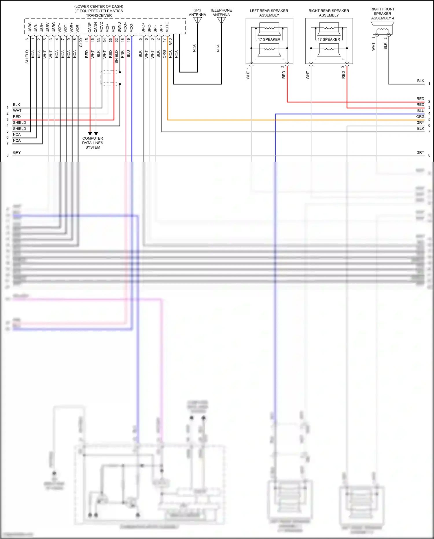 Wiring diagram display driver for Lexus ES XV70 (2018-2021) (6 of 20)
