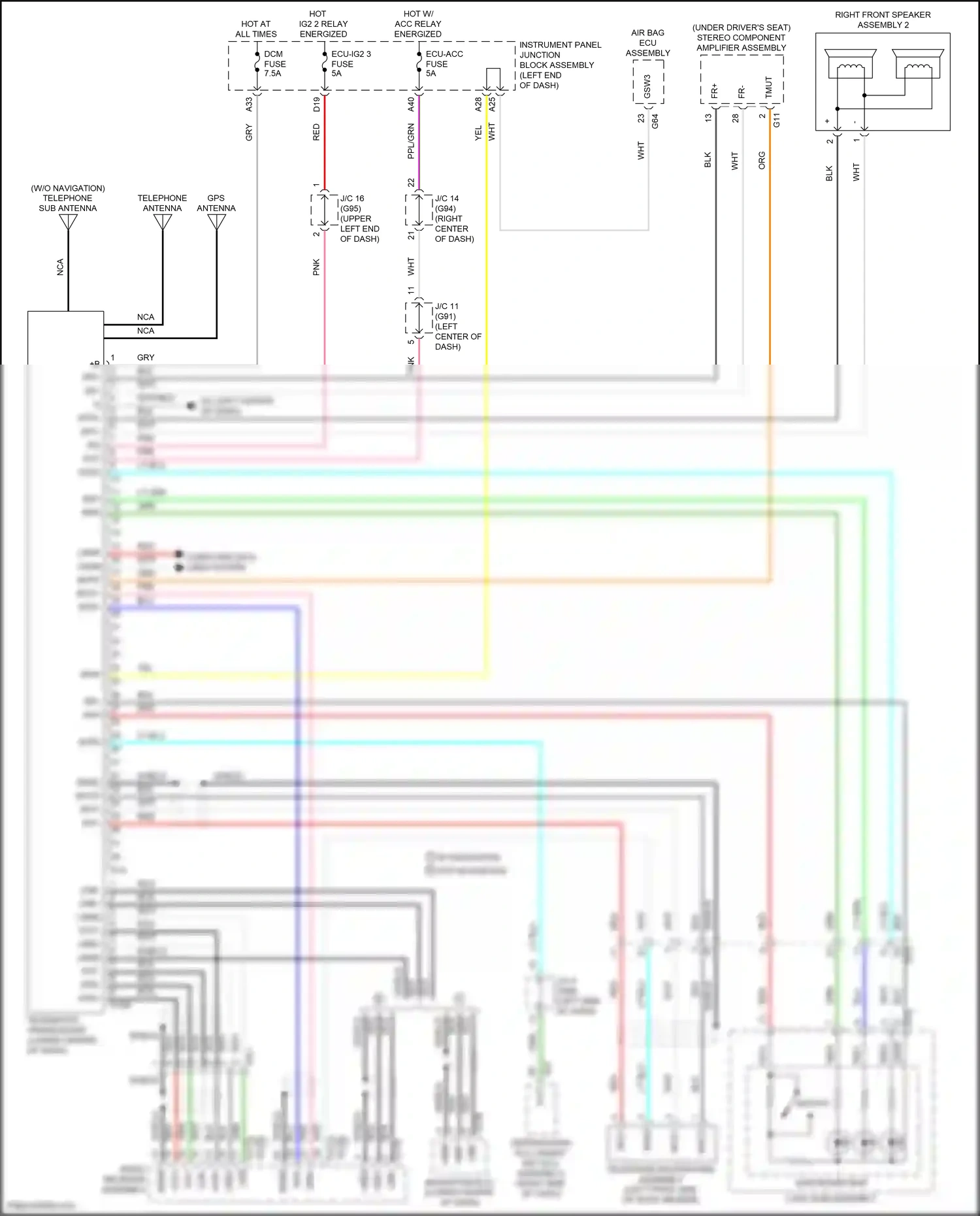 Wiring diagram mco- for Lexus ES XV70 (2018-2021) (7 of 7)