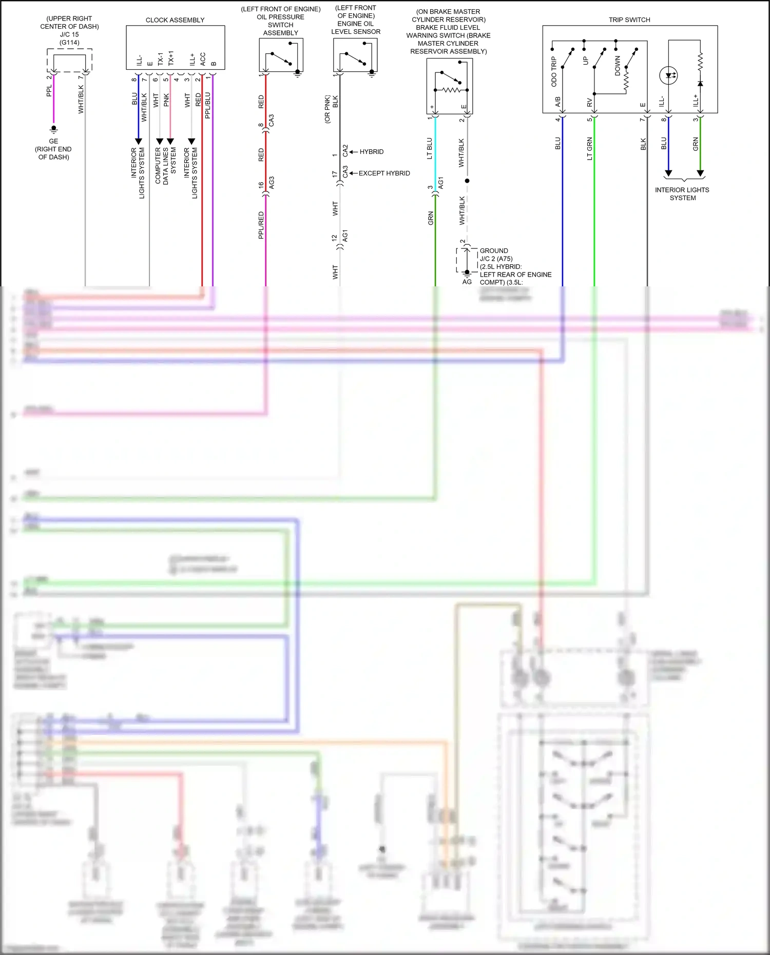 Wiring diagram pnk for Lexus ES XV70 (2018-2021) (13 of 120)