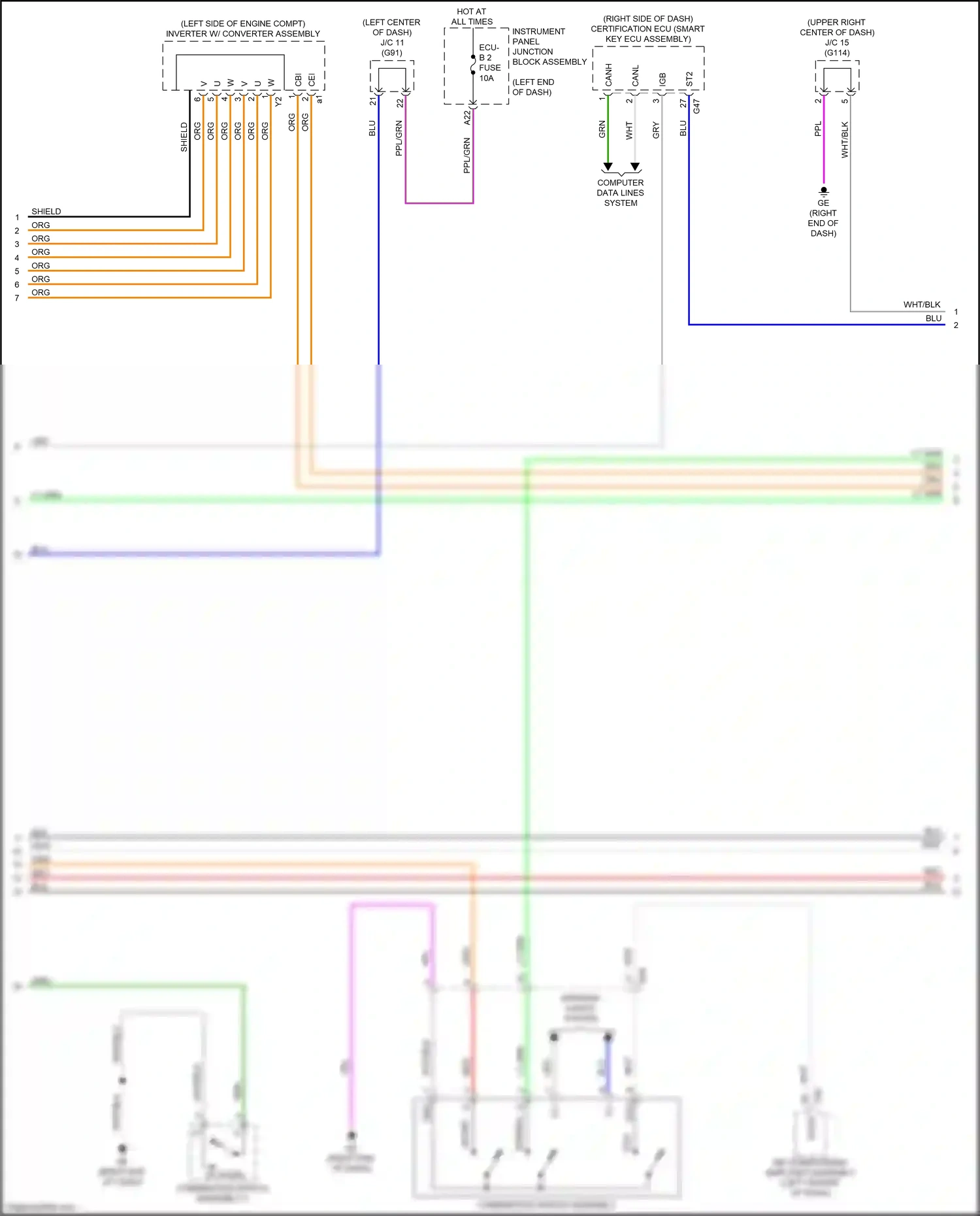 Wiring diagram ppl/grn for Lexus ES XV70 (2018-2021) (40 of 45)