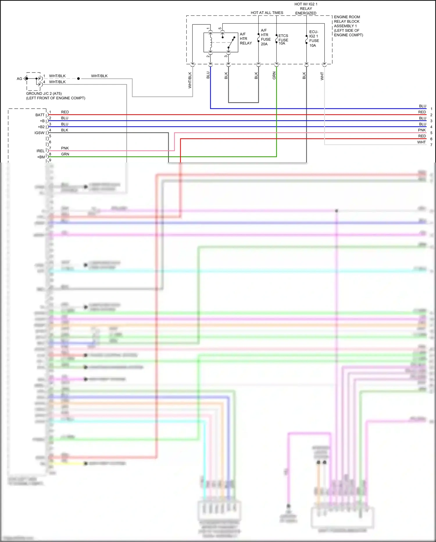 Wiring diagram ppl/gry for Lexus ES XV70 (2018-2021) (54 of 55)