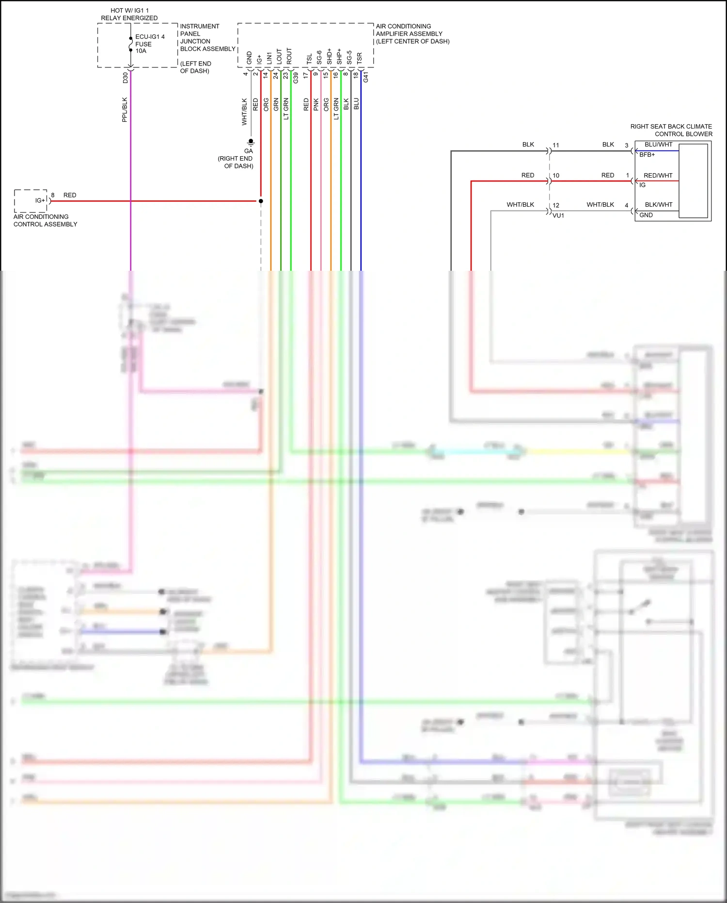 Wiring diagram ppl/red for Lexus ES XV70 (2018-2021) (22 of 47)