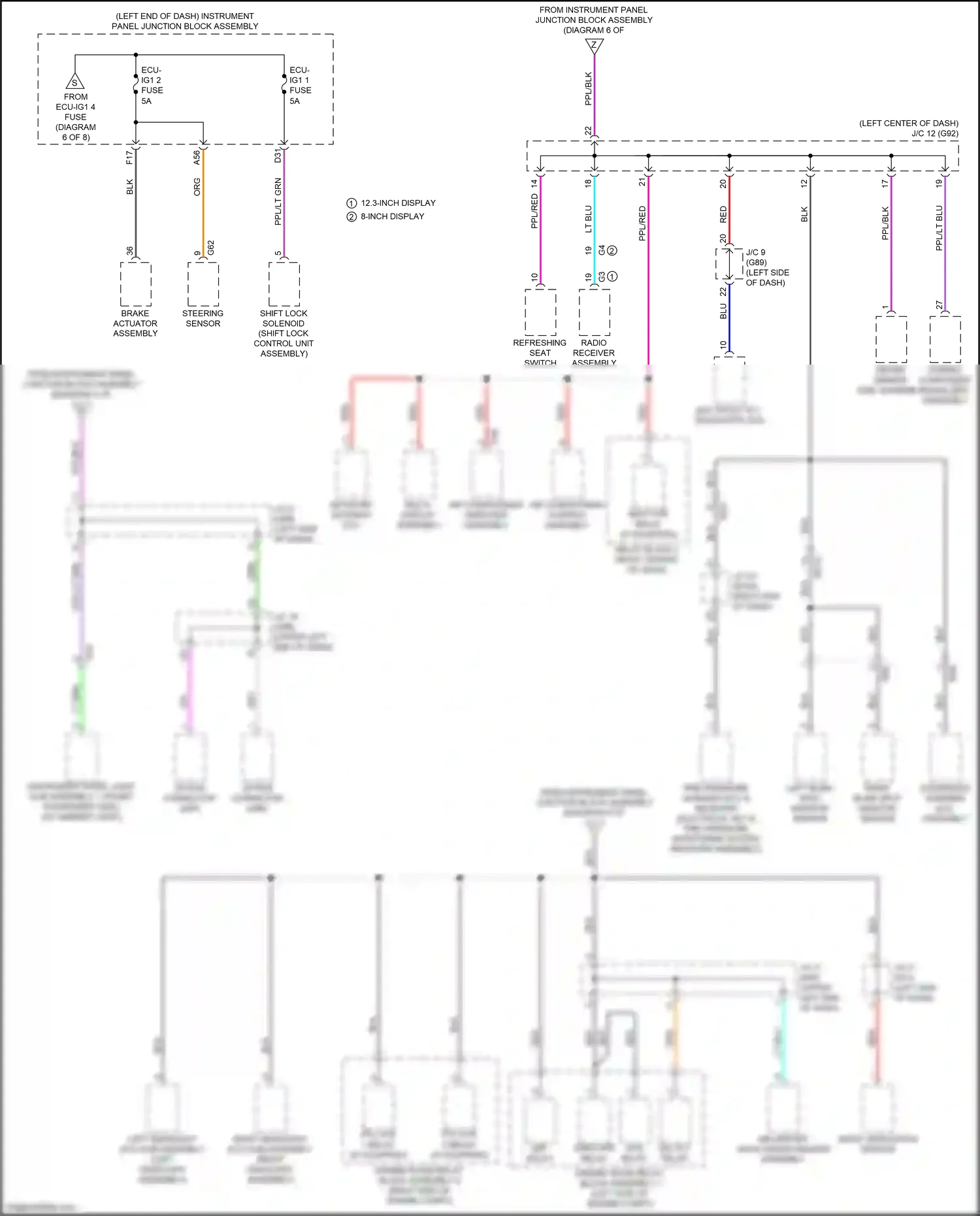 Wiring diagram red for Lexus ES XV70 (2018-2021) (29 of 139)