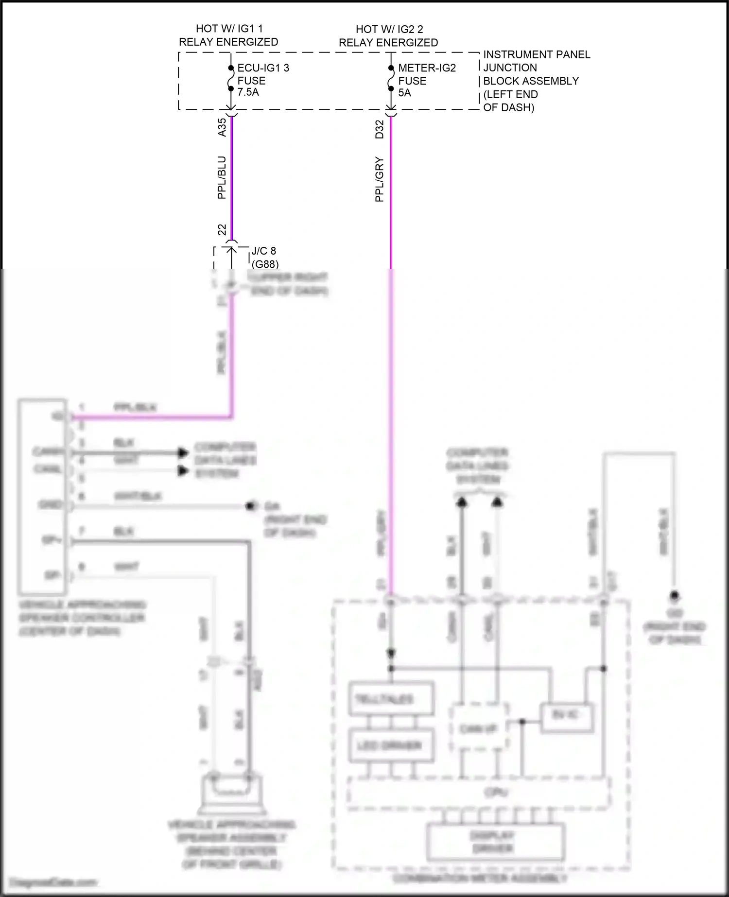 Wiring diagram sp- for Lexus ES XV70 (2018-2021) (1 of 1)