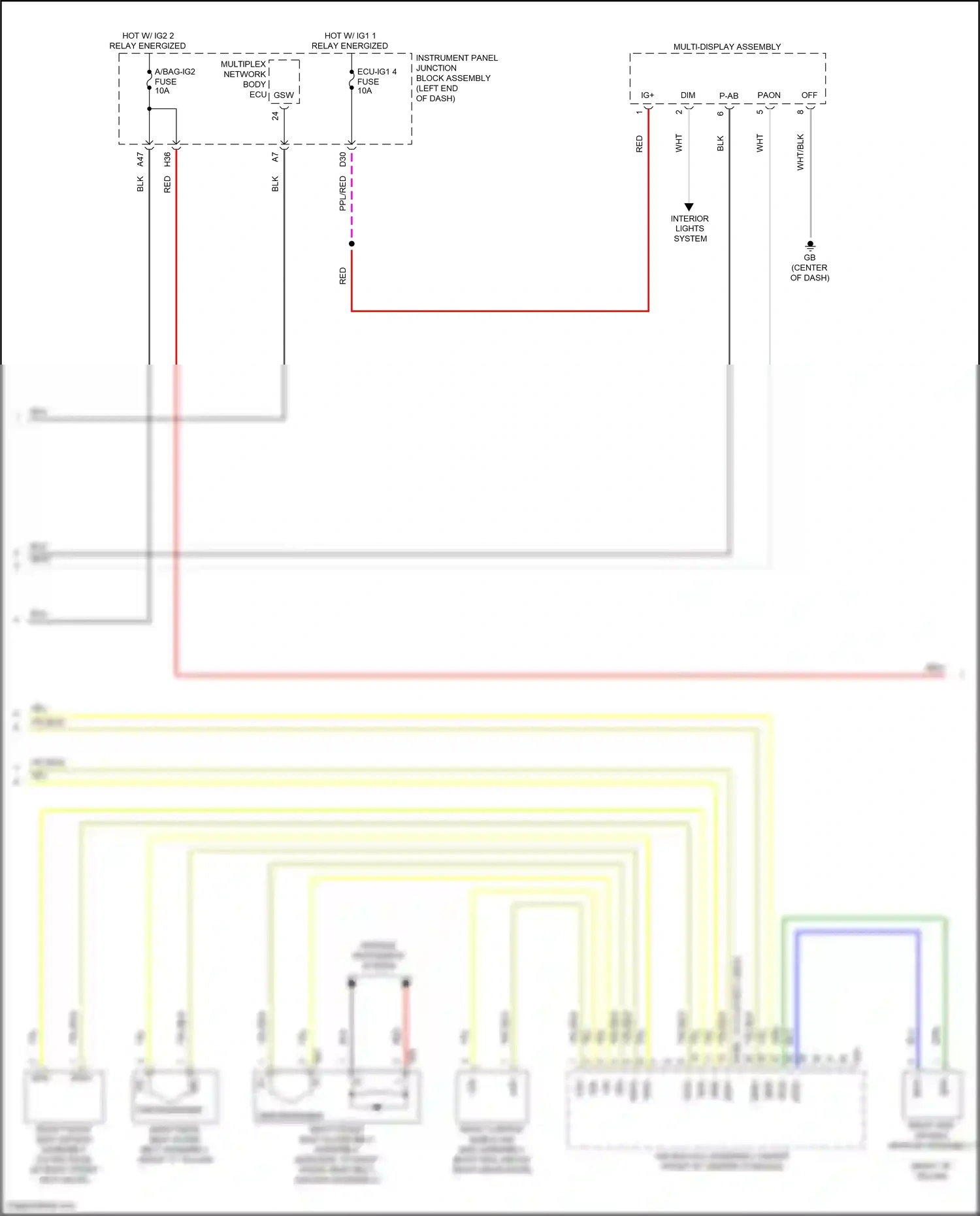 Wiring diagram srr+ for Lexus ES XV70 (2018-2021) (2 of 2)