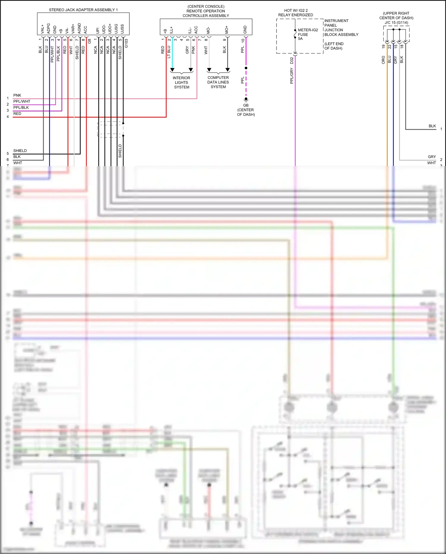 Wiring diagram steering column) for Lexus ES XV70 (2018-2021) (8 of 32)