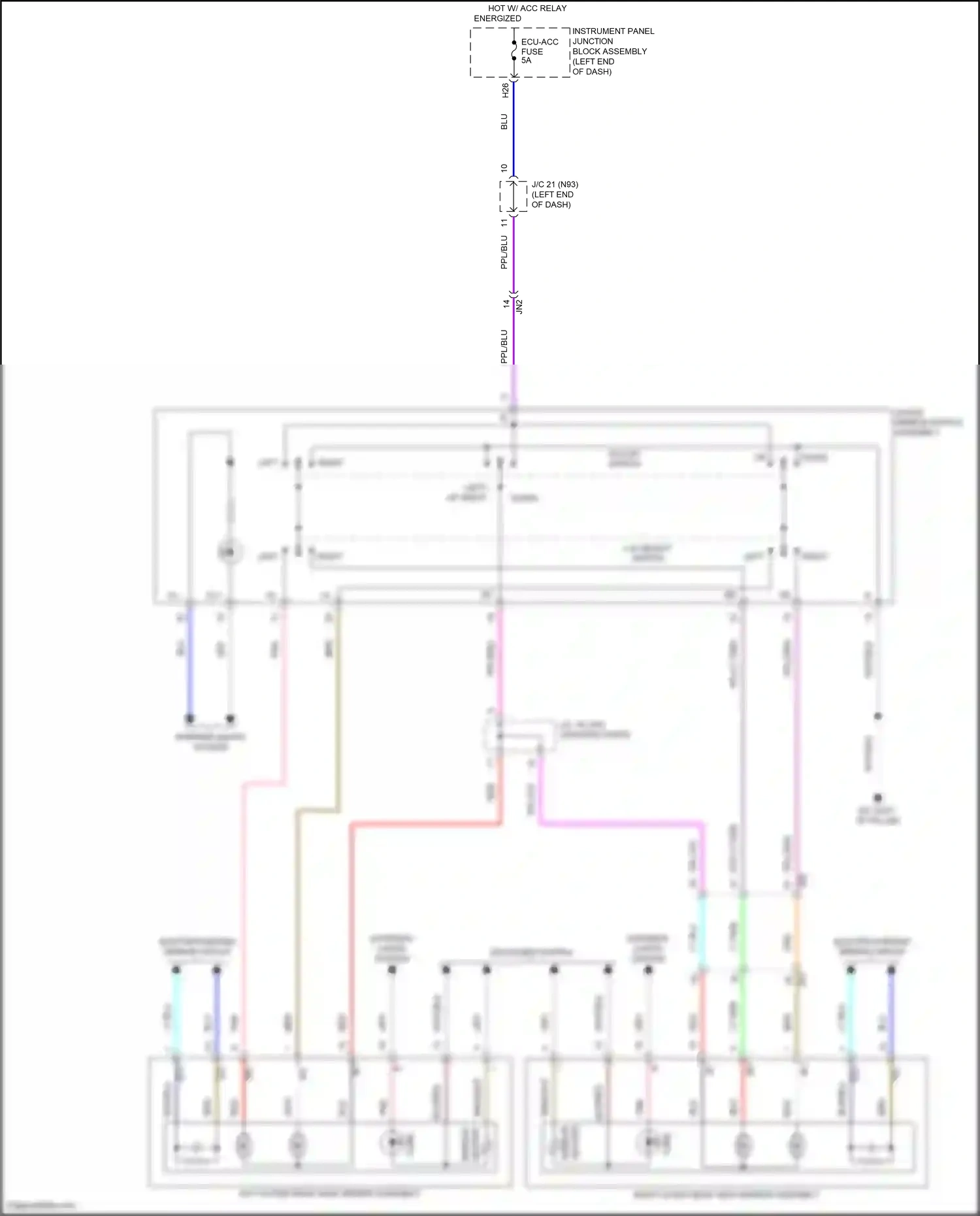 Wiring diagram wht/blk for Lexus ES XV70 (2018-2021) (66 of 144)