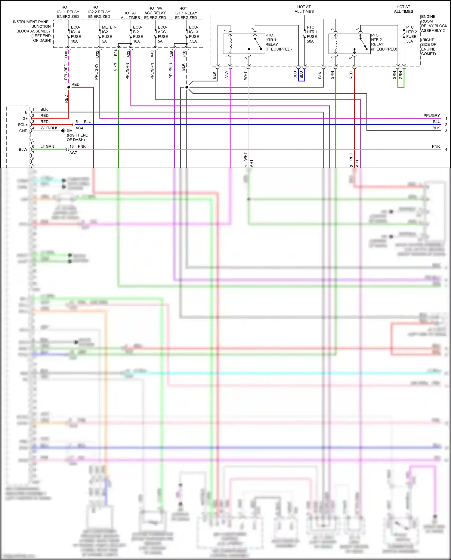 Wiring diagram wht/blk for Lexus ES XV70 (2018-2021) (11 of 144)