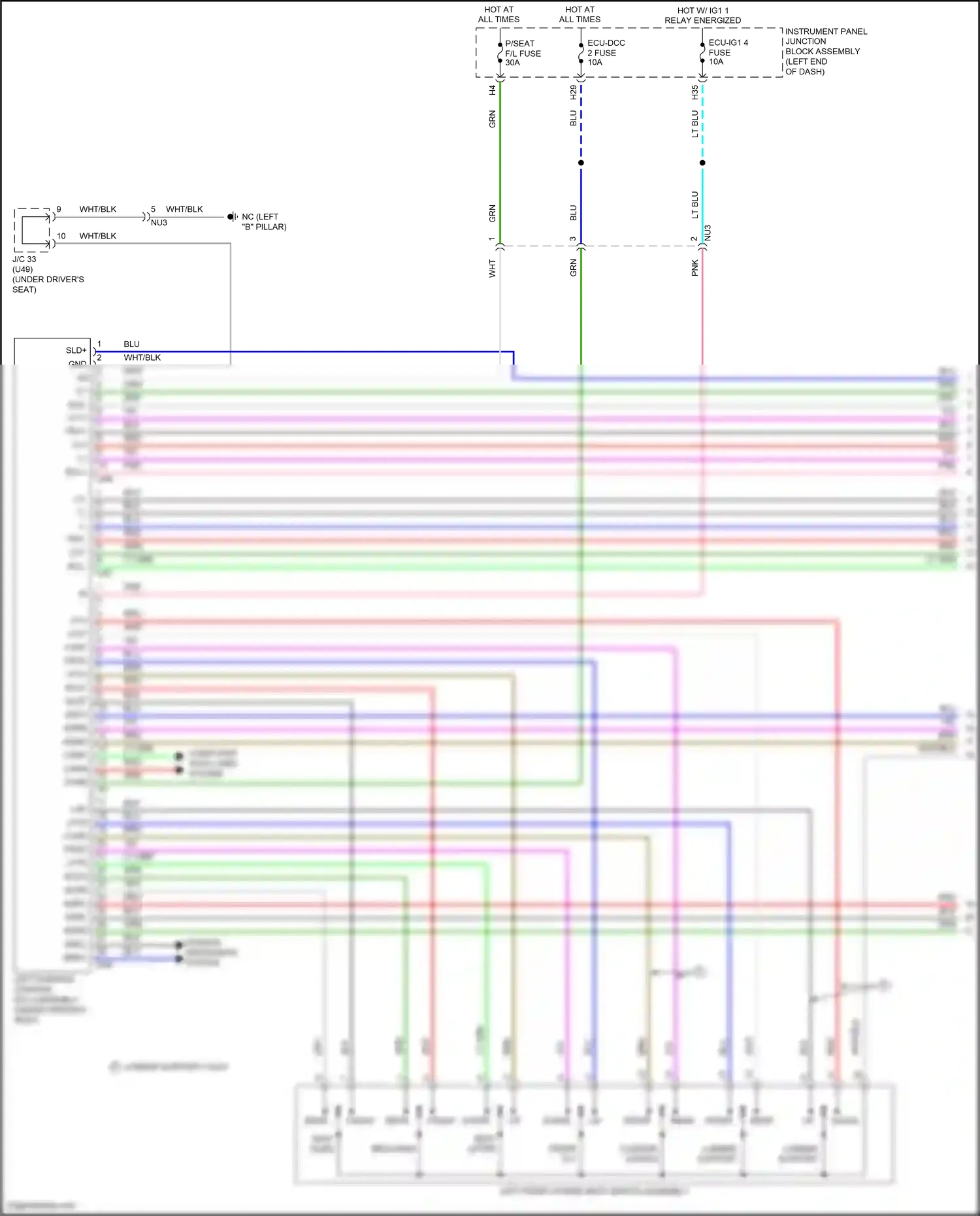 Wiring diagram wht/blk for Lexus ES XV70 (2018-2021) (73 of 144)