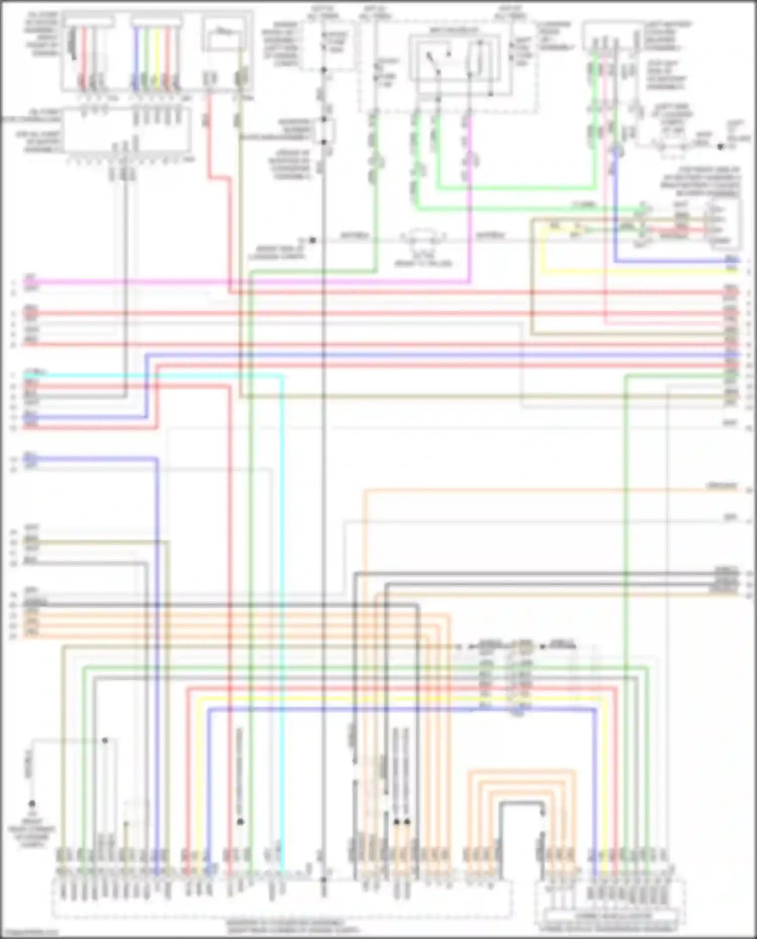 GS F Lexus I (2015-2020): Wiring diagram engine performance 3.5l hybrid, hybrid system circuit (2 of 6)