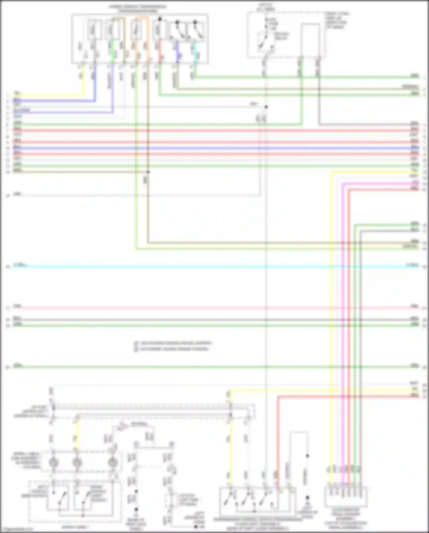 GS F Lexus I (2015-2020): Wiring diagram engine performance 3.5l hybrid, hybrid system circuit (5 of 6)