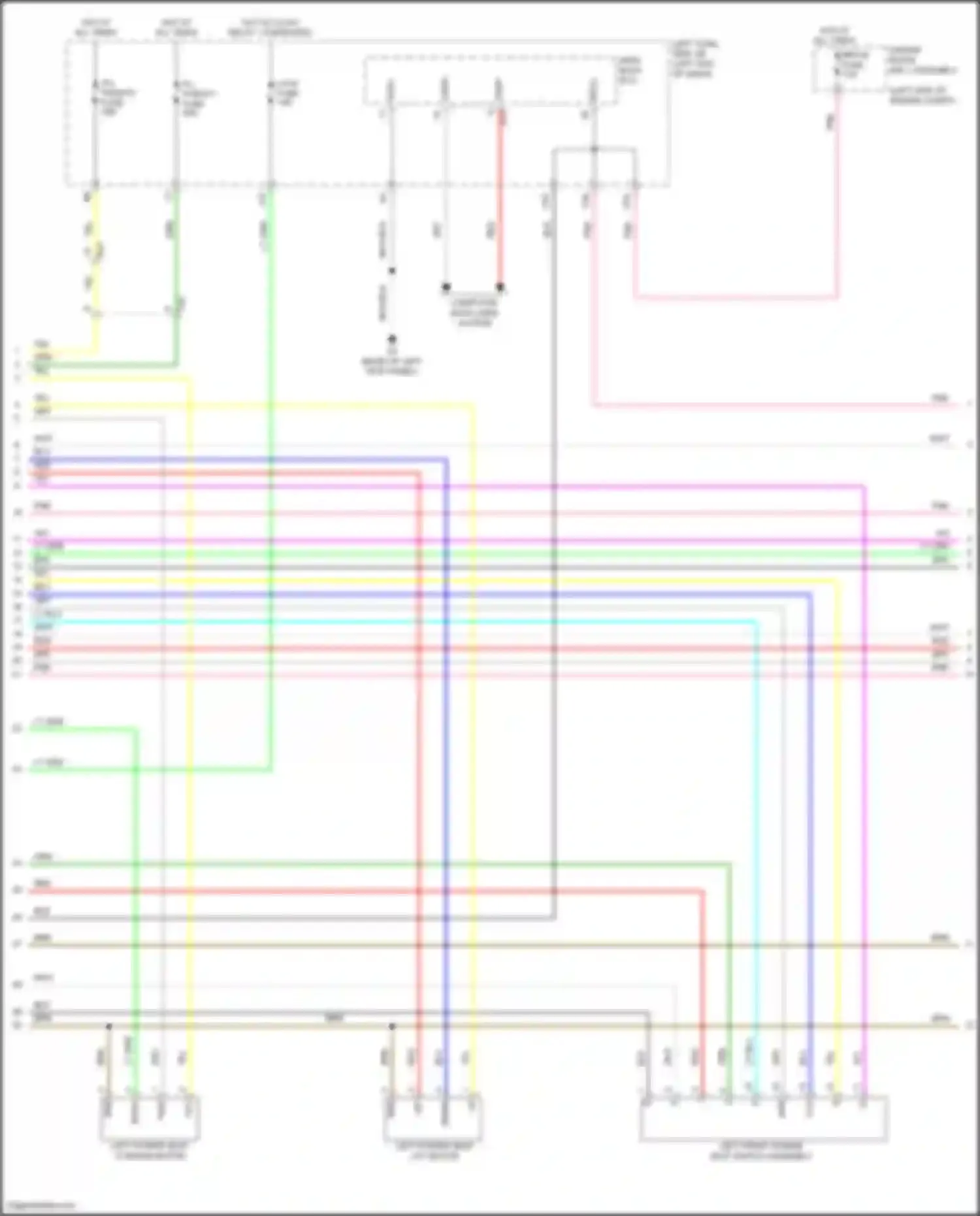 GS F Lexus I (2015-2020): Driver"s memory seat circuit, 18-way driver seat (2 of 3)