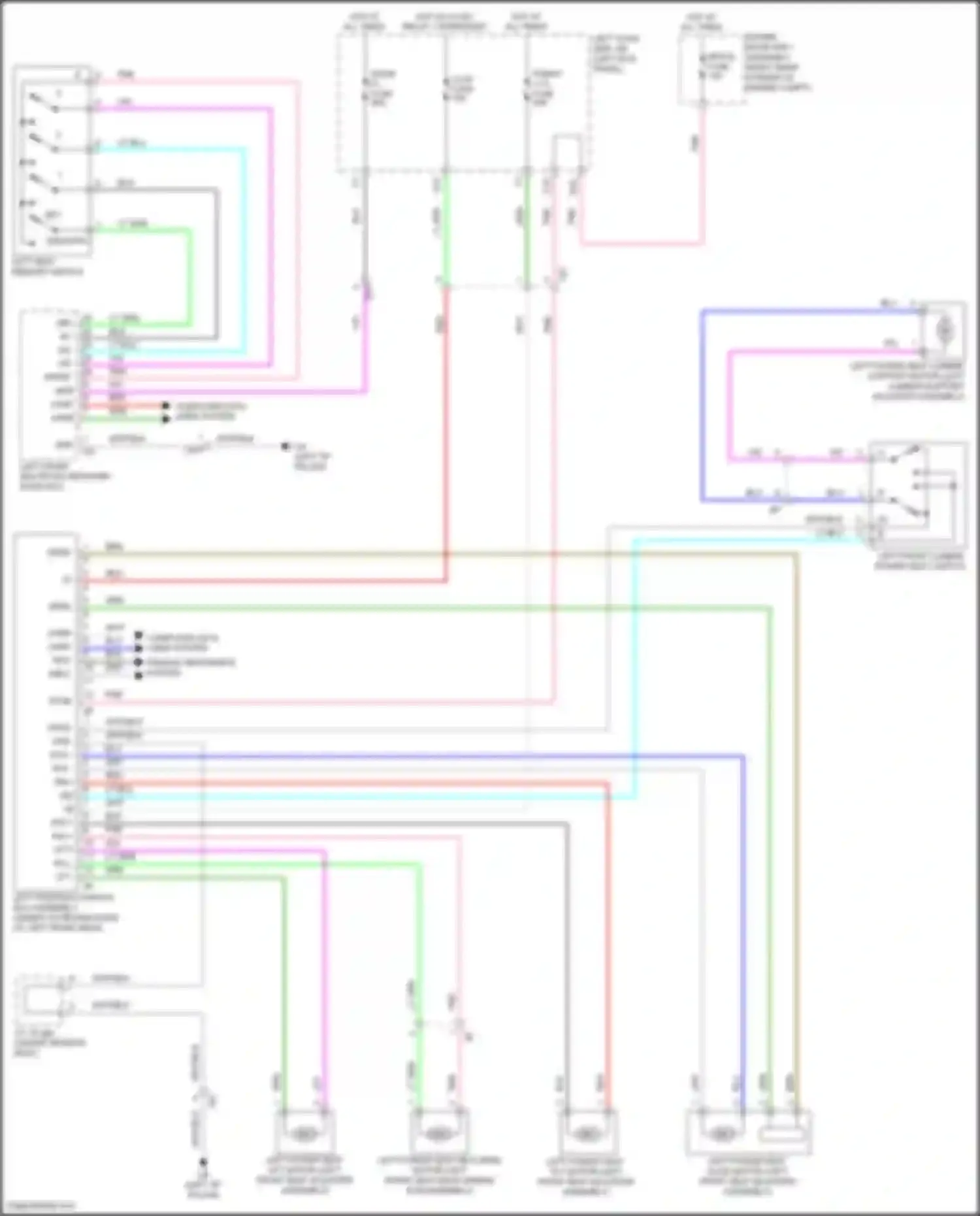 GS F Lexus I (2015-2020): Driver"s memory seat circuit