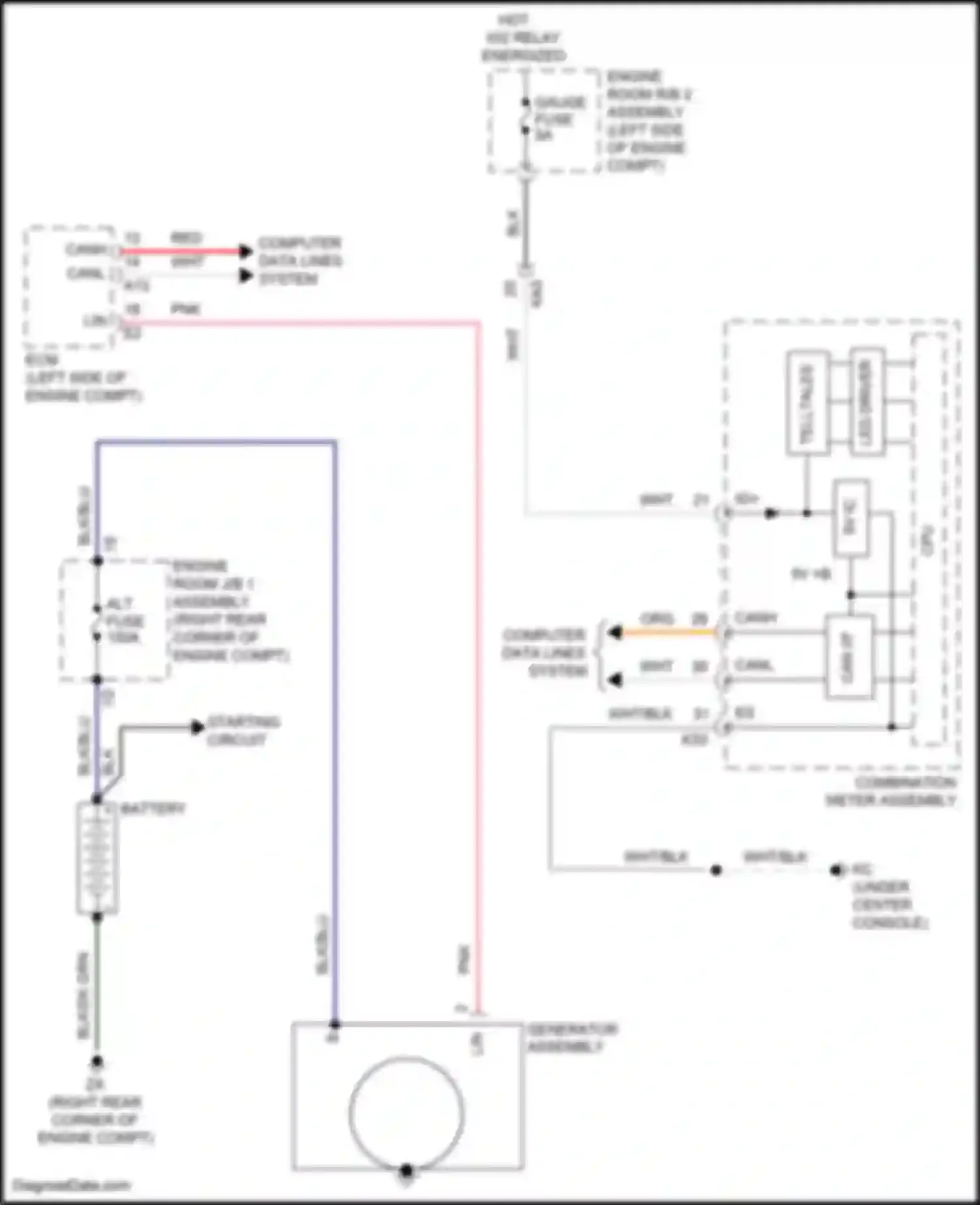 Wiring diagram alt fuse for Lexus GS F I (2015-2020) (1 of 2)