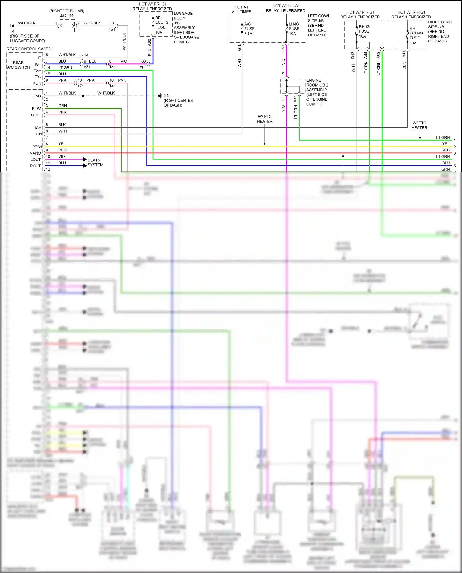 Lexus GS F I (2015-2020) automatic light control sensor wiring diagram  (1 of 5)