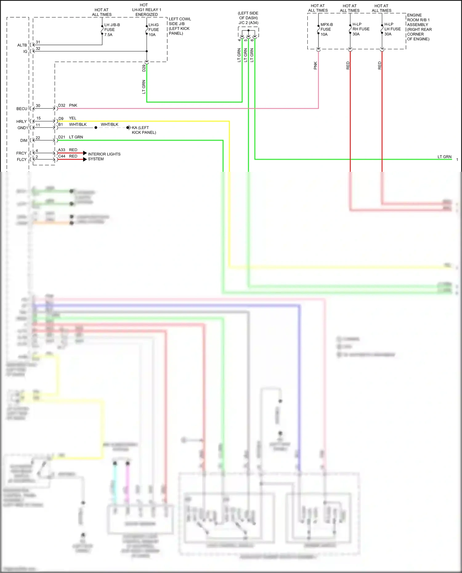 Lexus GS F I (2015-2020) automatic light control sensor wiring diagram  (4 of 5)