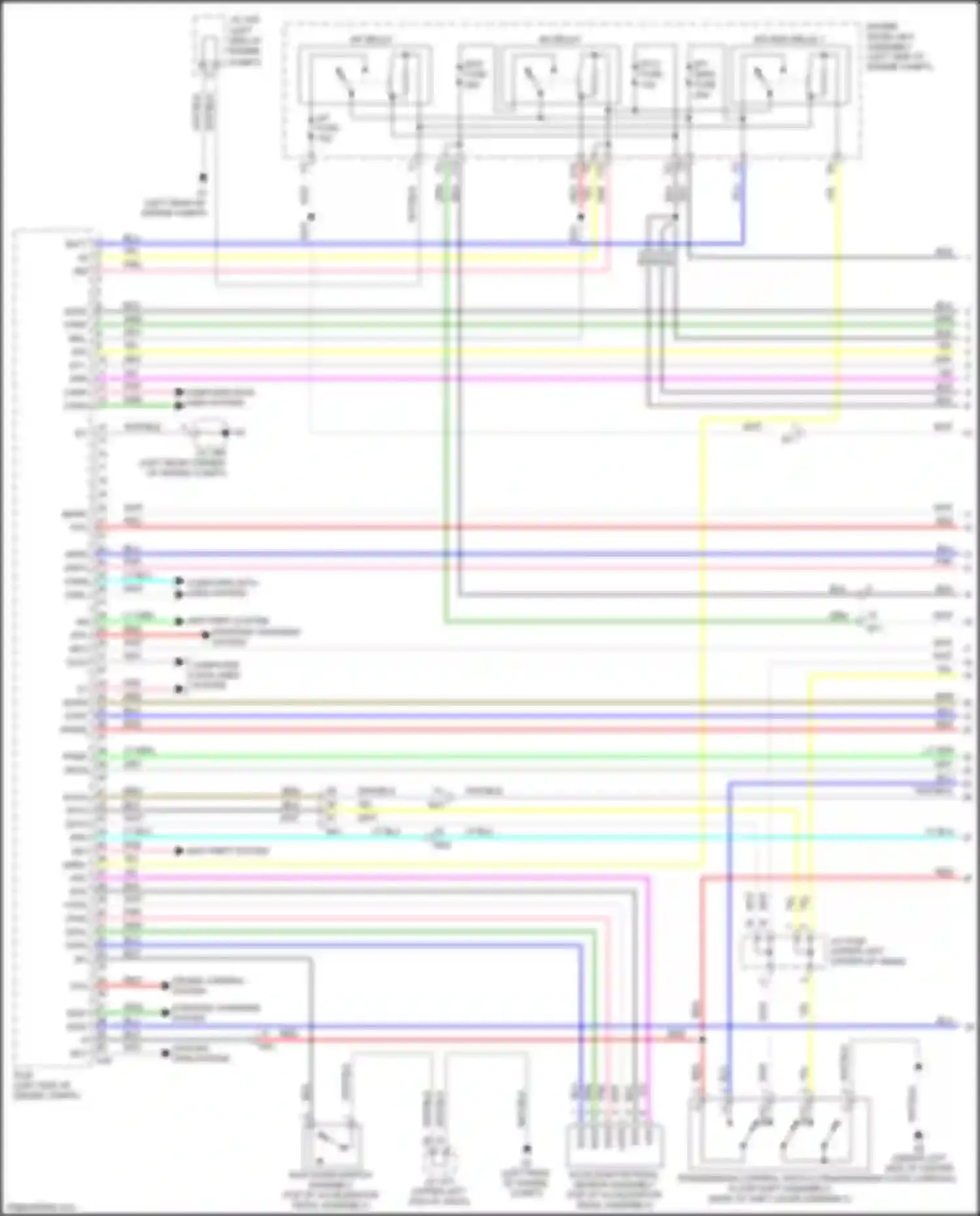 Wiring diagram cooling fans system for Lexus GS F I (2015-2020) (2 of 5)