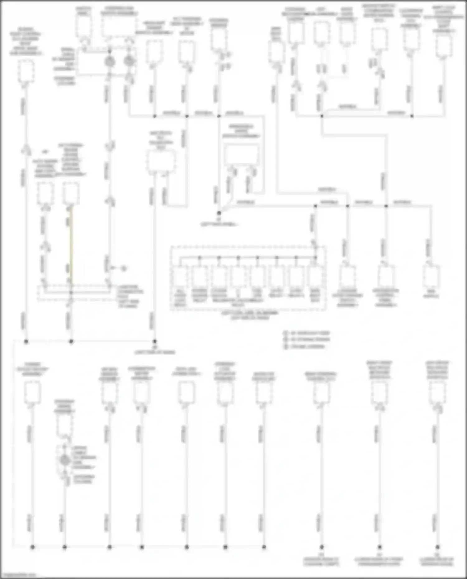 Wiring diagram left visor assembly for Lexus GS F I (2015-2020) (2 of 4)