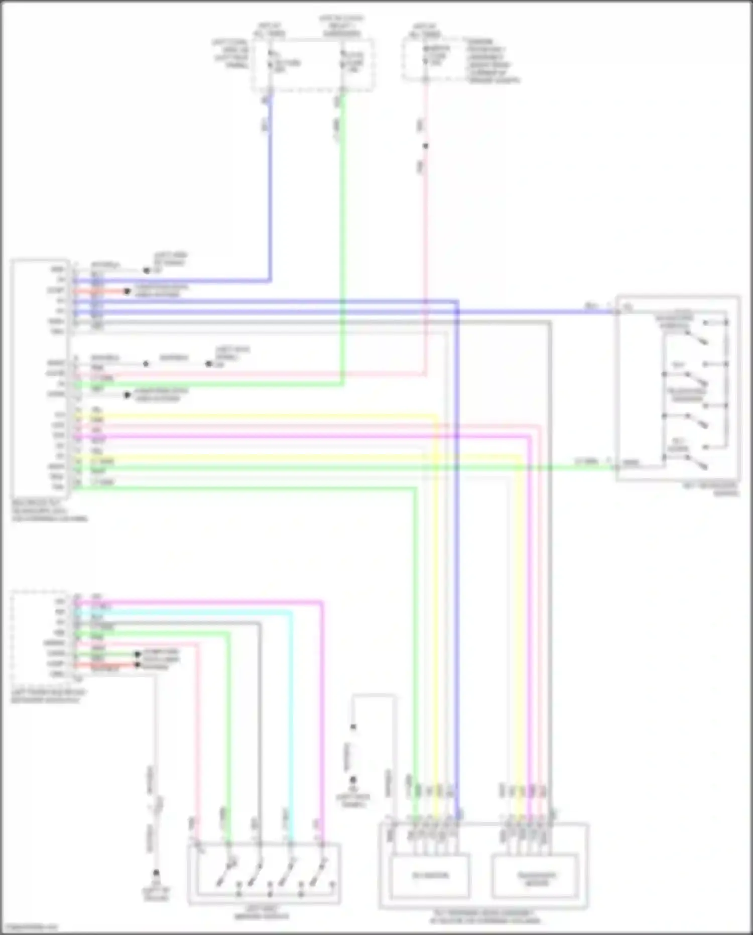 Wiring diagram telescopic stretch for Lexus GS F I (2015-2020) (1 of 1)