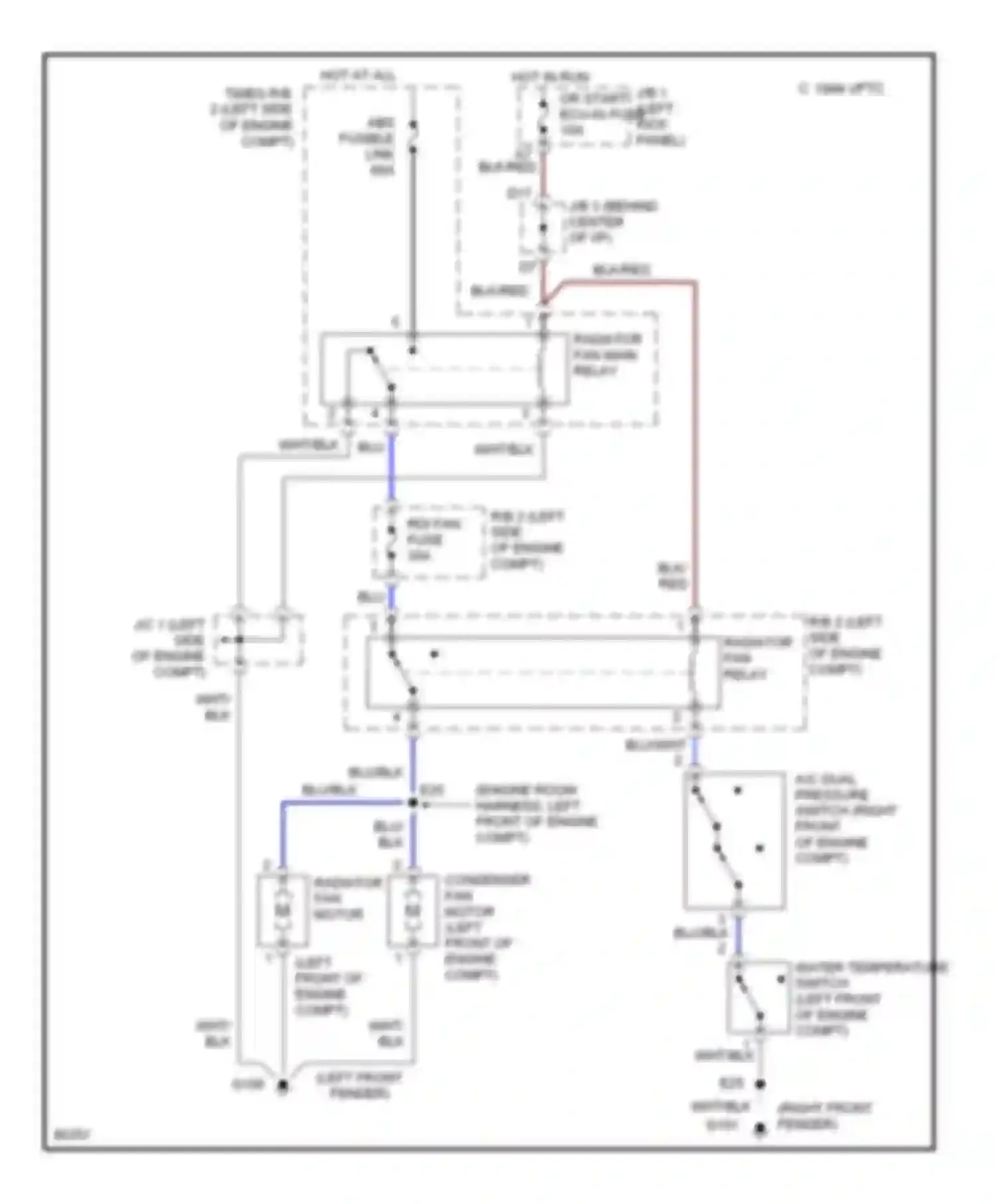 GS Lexus I (1993-1997): Cooling fan circuit