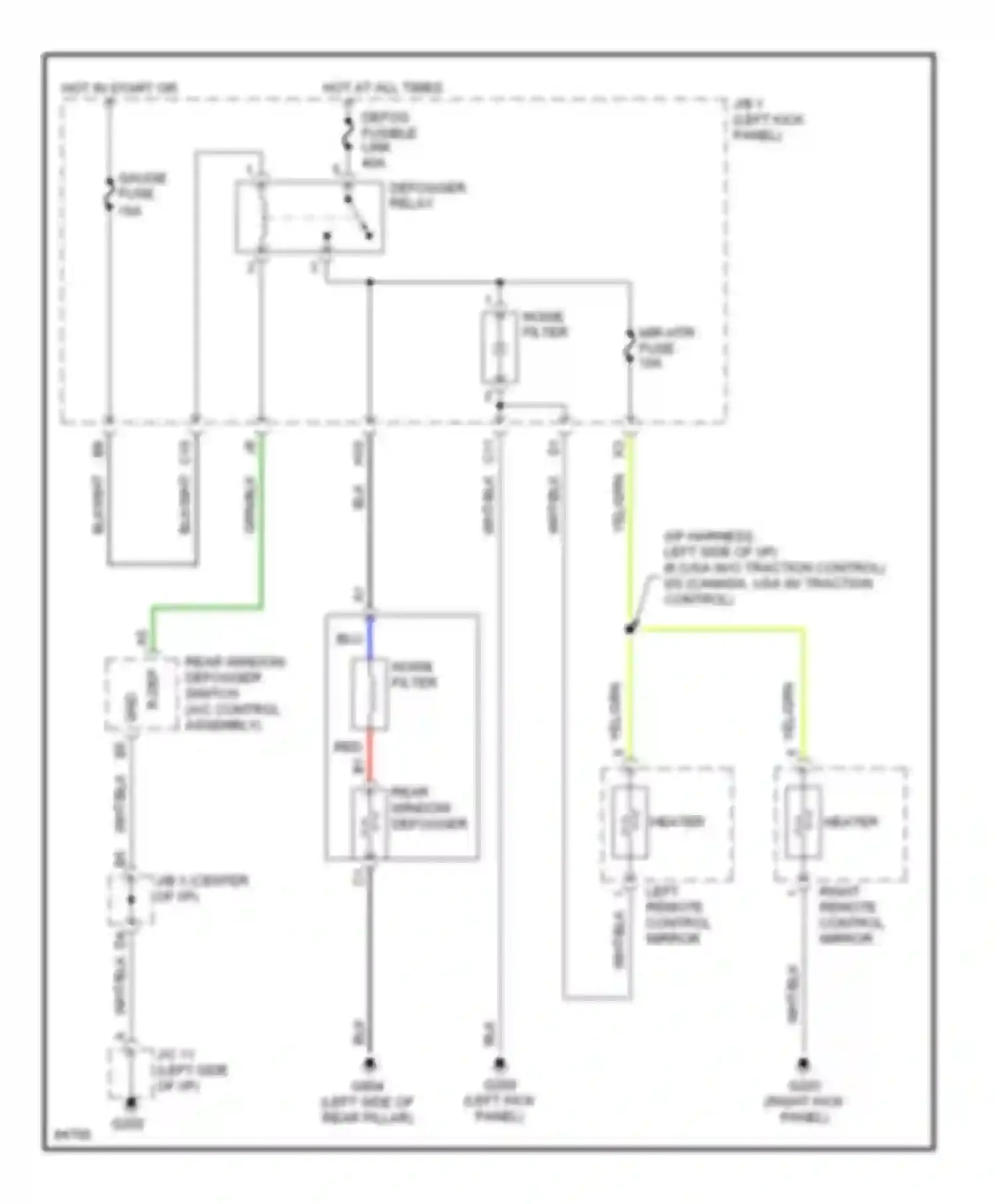 GS Lexus I (1993-1997): Defogger circuit