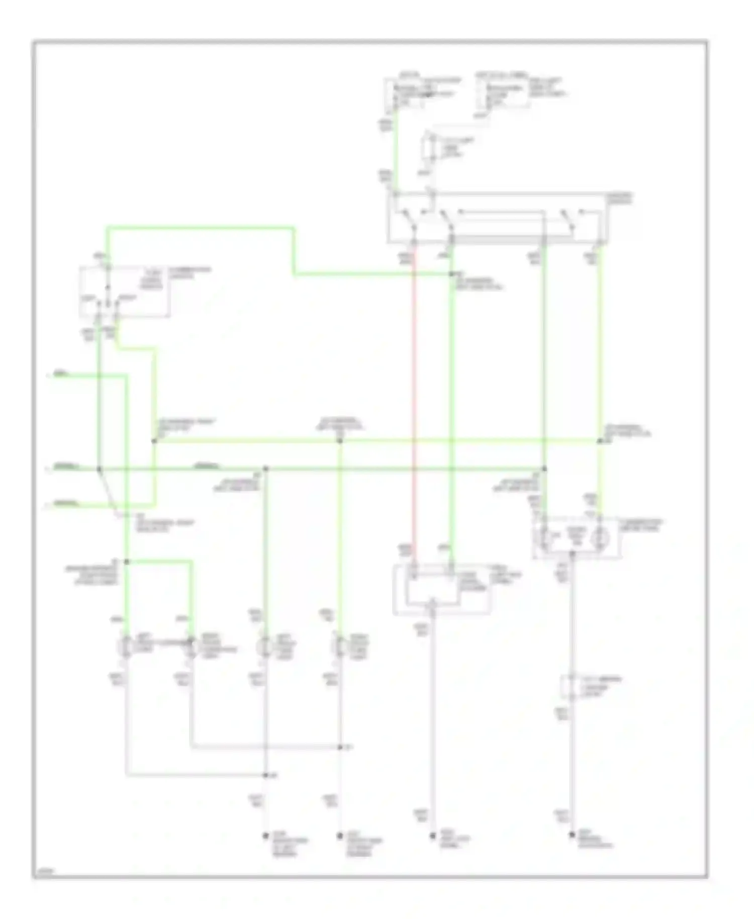 GS Lexus I (1993-1997): Exterior lamps circuit (2 of 2)