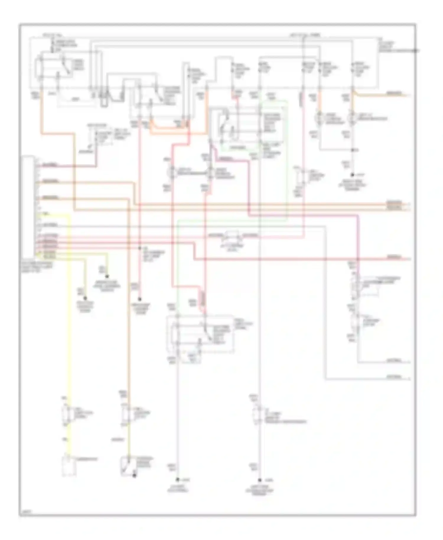 GS Lexus I (1993-1997): Headlight circuit, with drl (1 of 2)