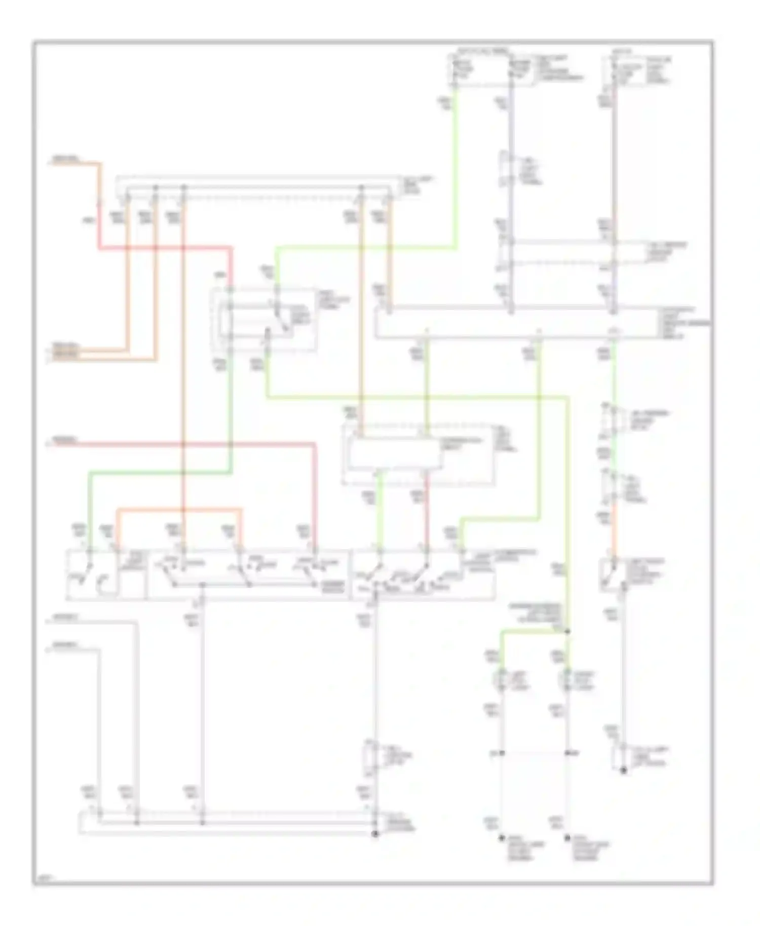GS Lexus I (1993-1997): Headlight circuit, with drl (2 of 2)