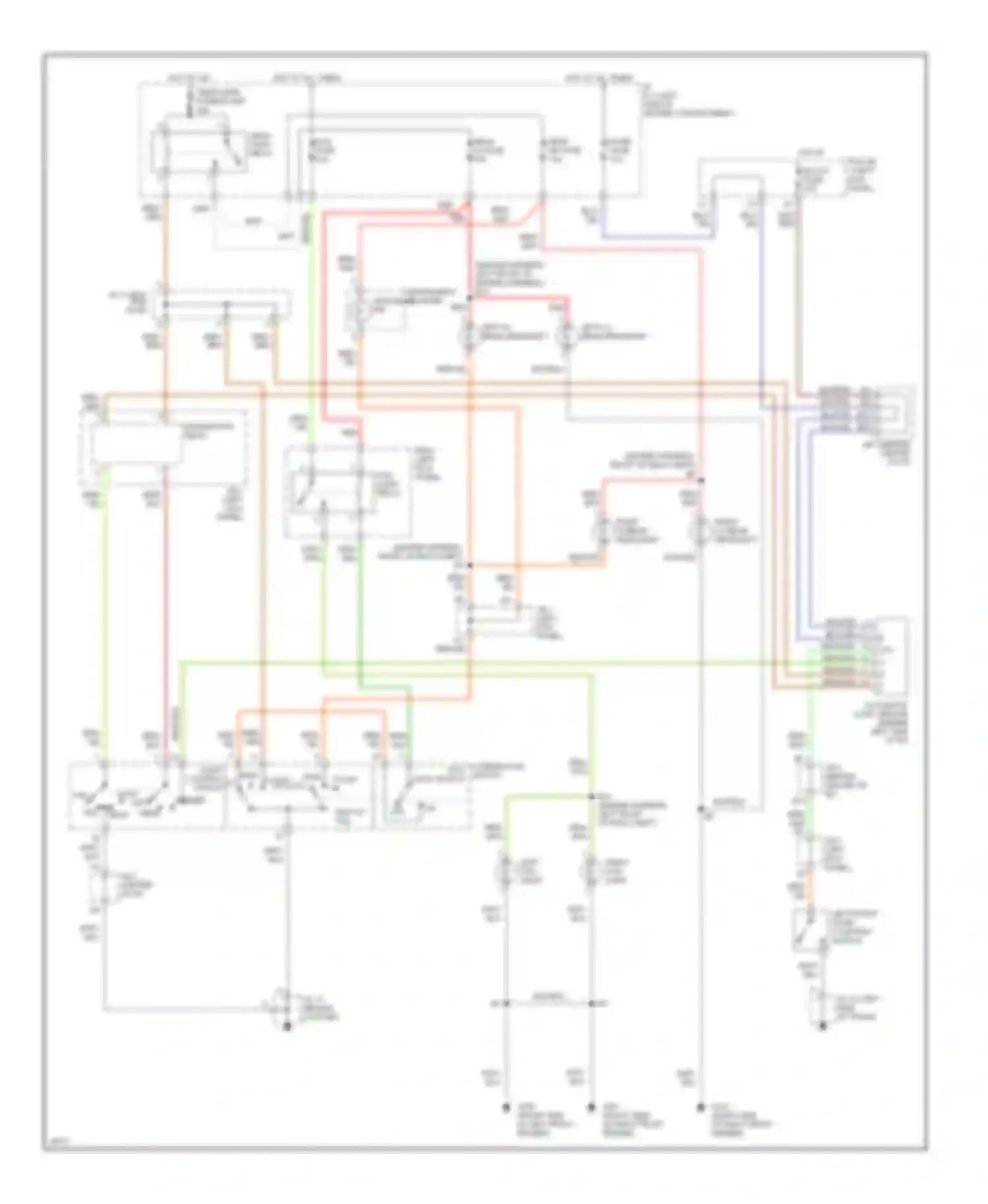 GS Lexus I (1993-1997): Headlight circuit, without drl