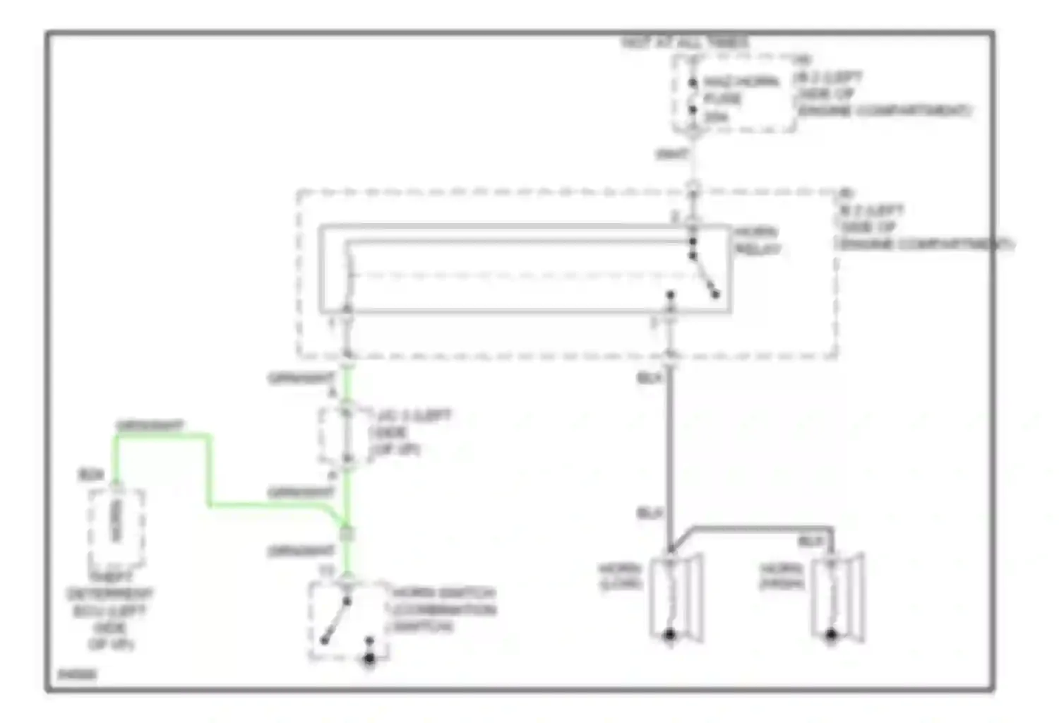 GS Lexus I (1993-1997): Horn circuit