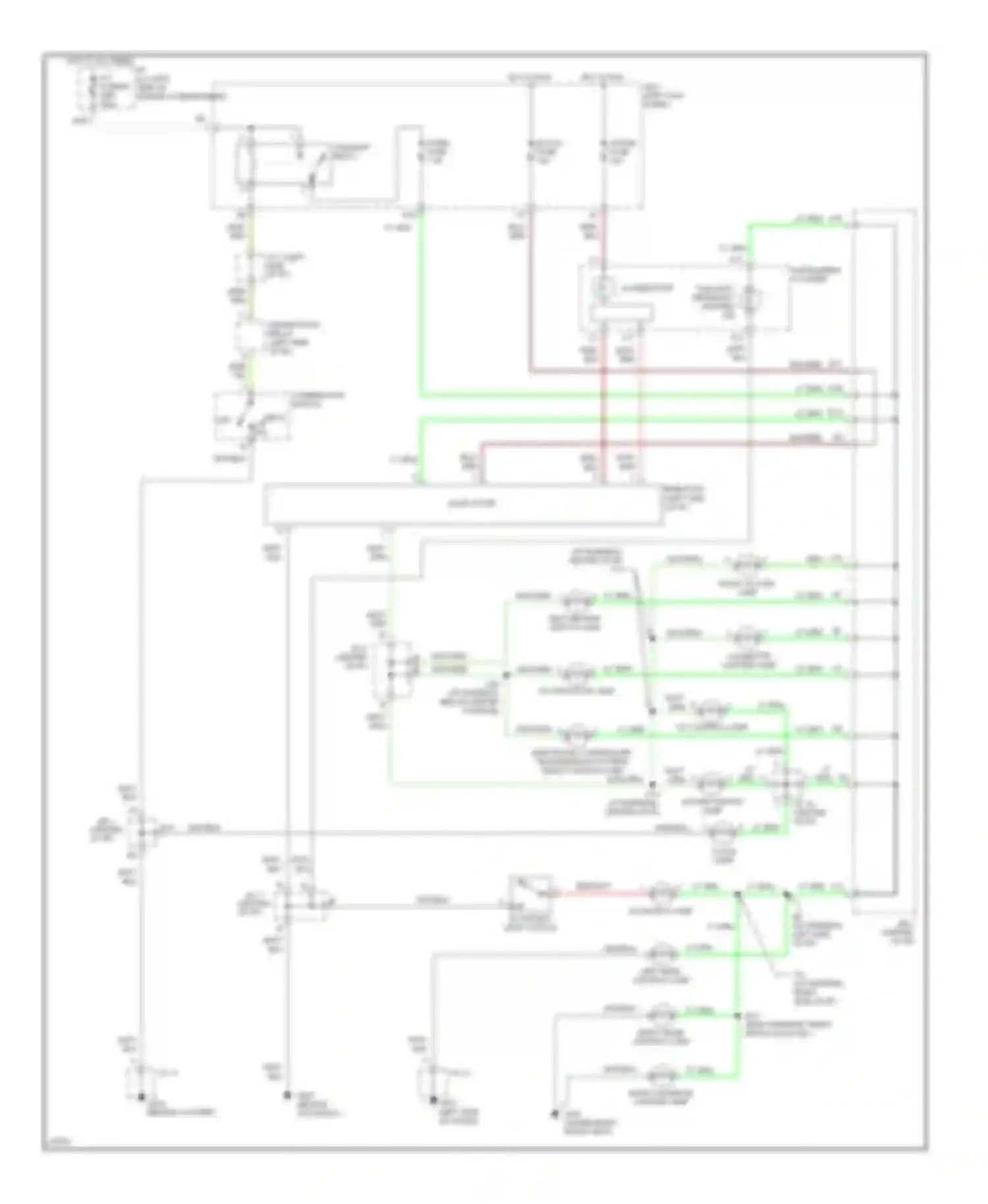 GS Lexus I (1993-1997): Instrument illumination circuit