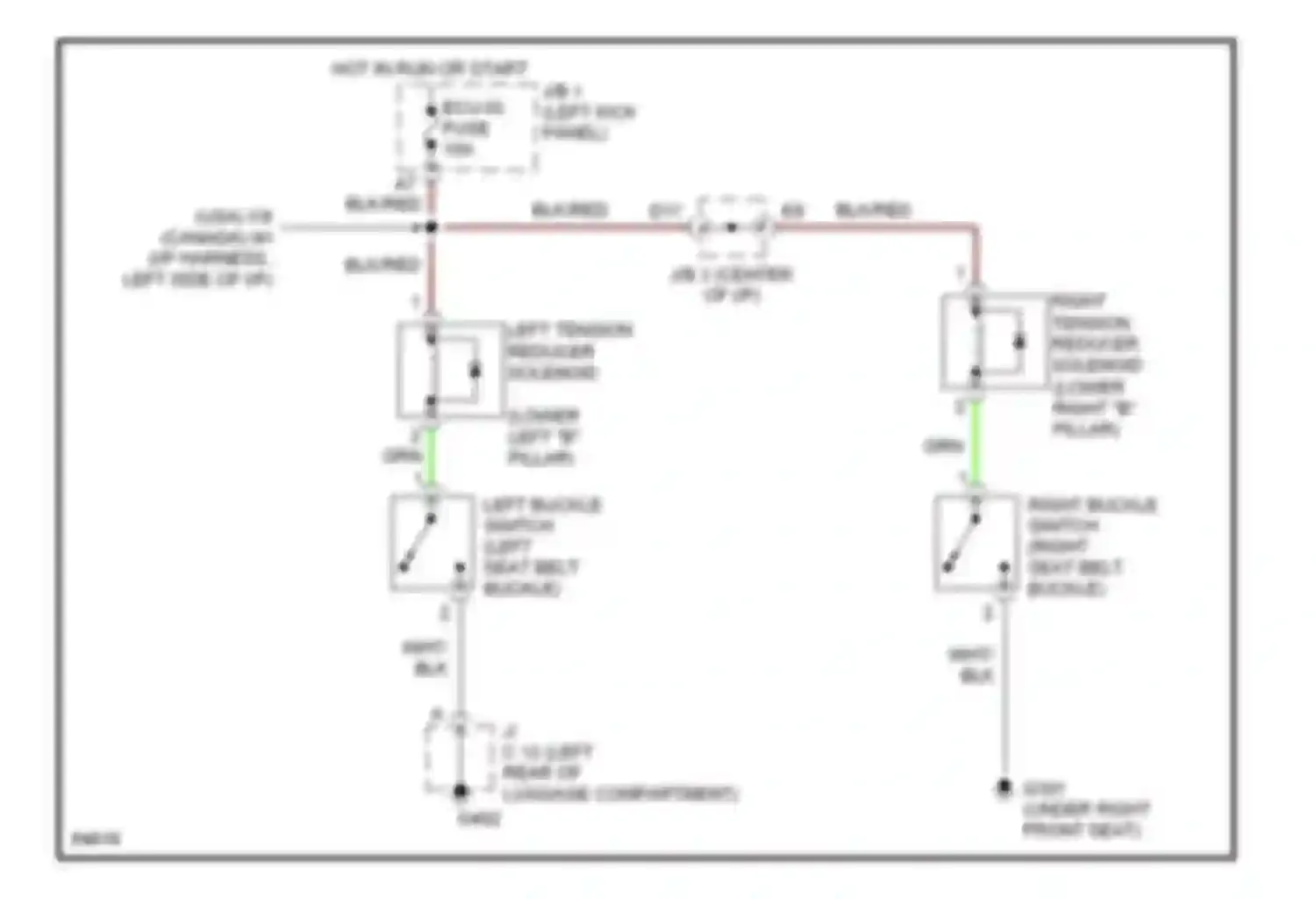 GS Lexus I (1993-1997): Electric tension reducer circuit