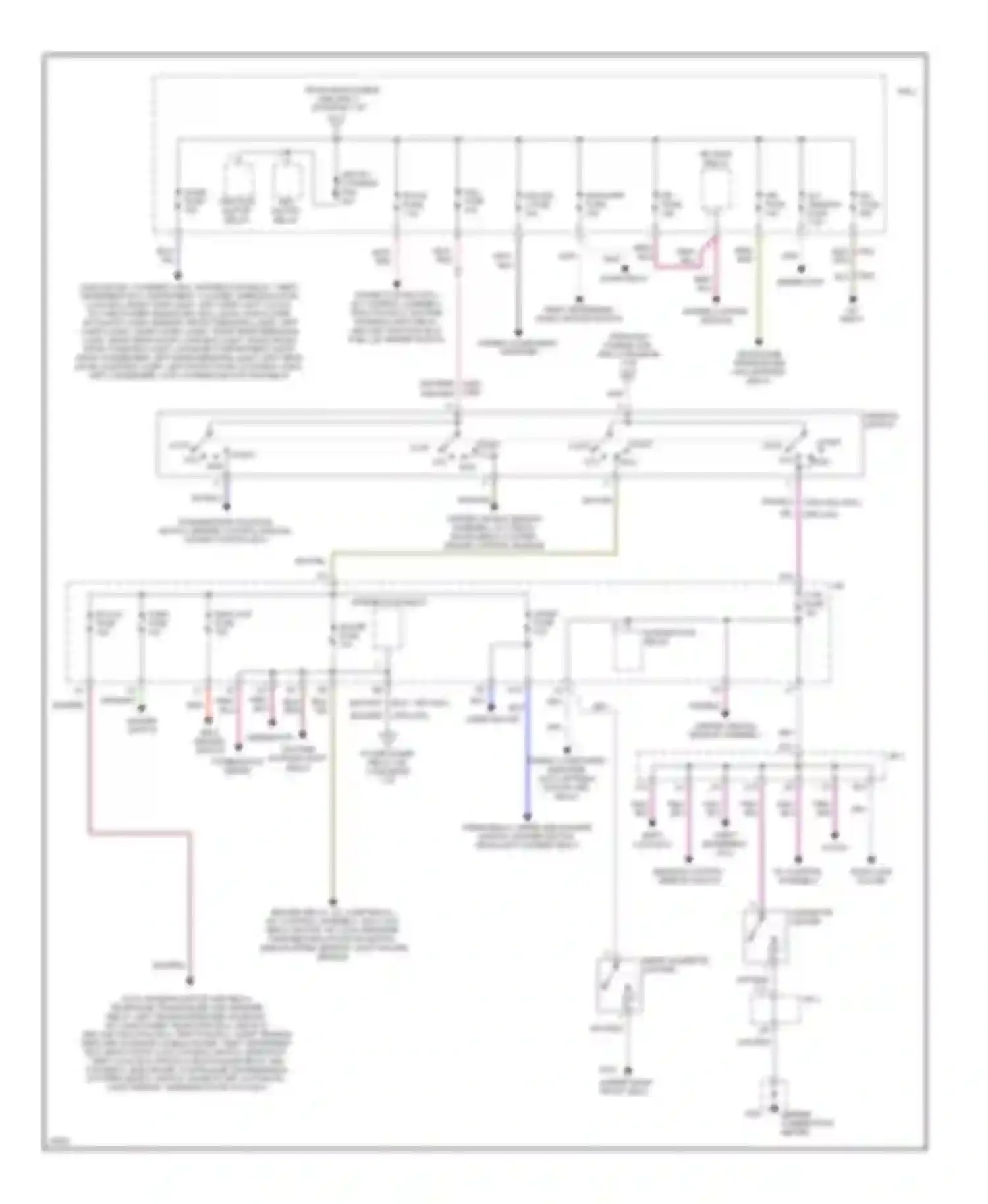 GS Lexus I (1993-1997): Power distribution circuit (2 of 2)