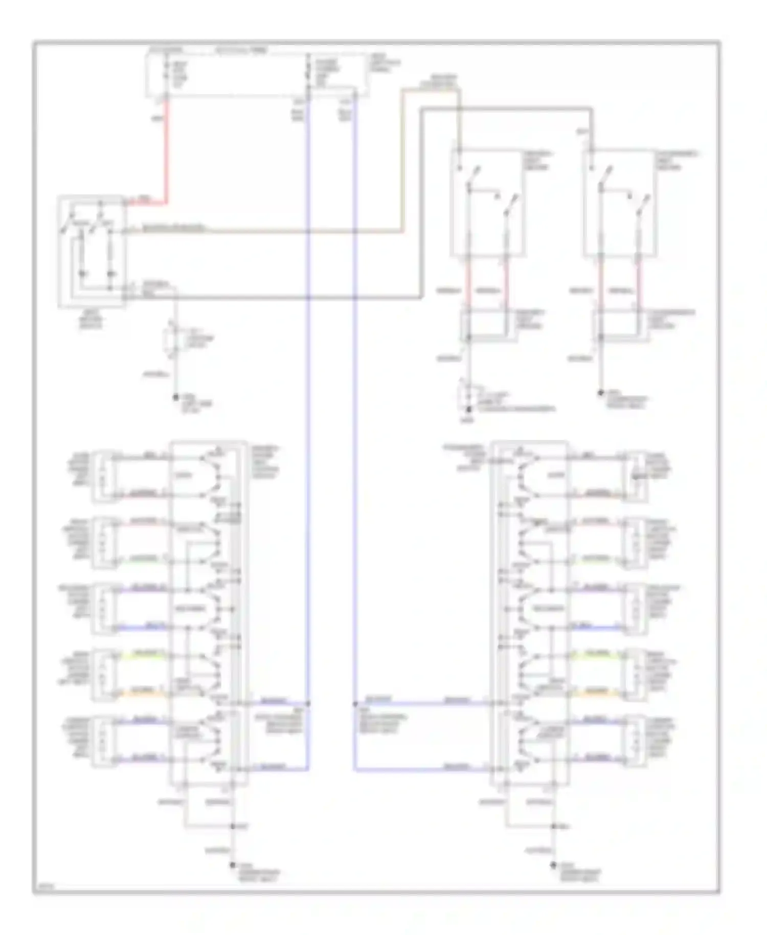 GS Lexus I (1993-1997): Power seat circuits