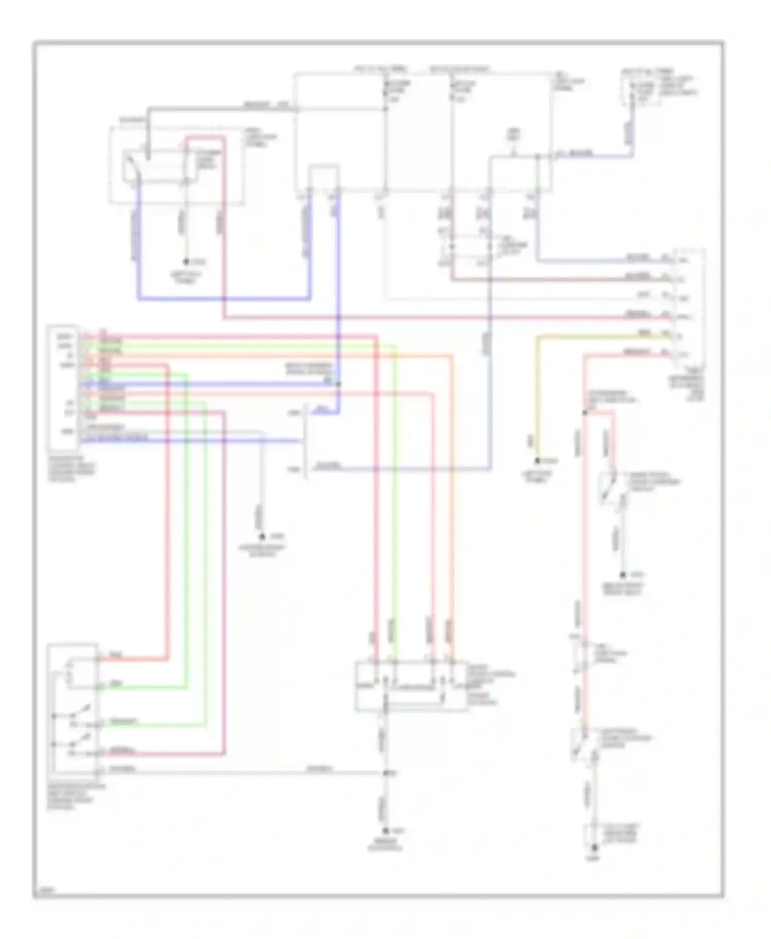 GS Lexus I (1993-1997): Power top/sunroof circuits