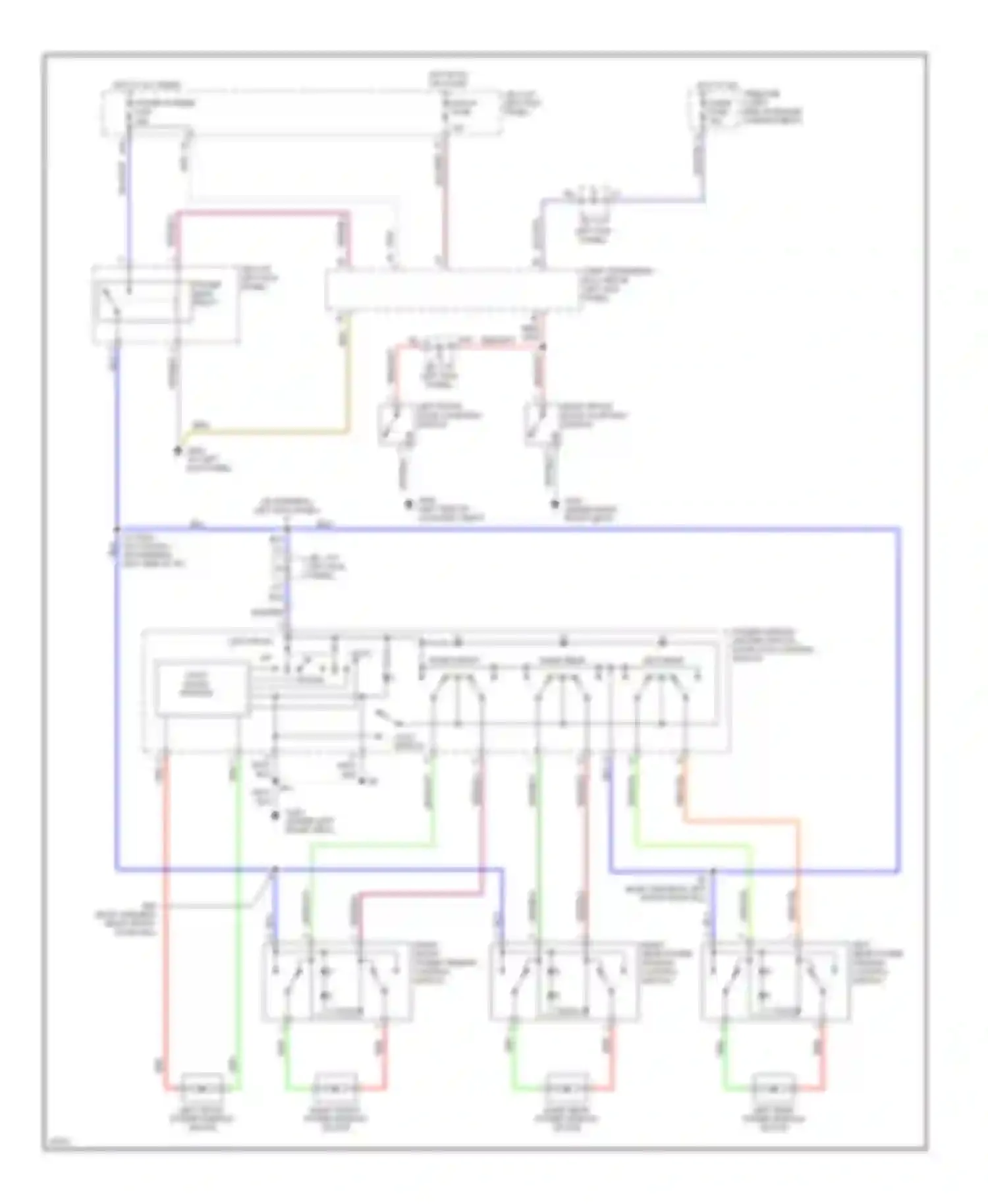 GS Lexus I (1993-1997): Power window circuit