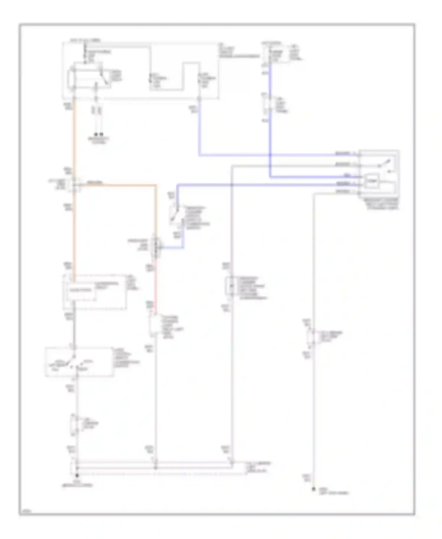 GS Lexus I (1993-1997): Headlamp washer circuit