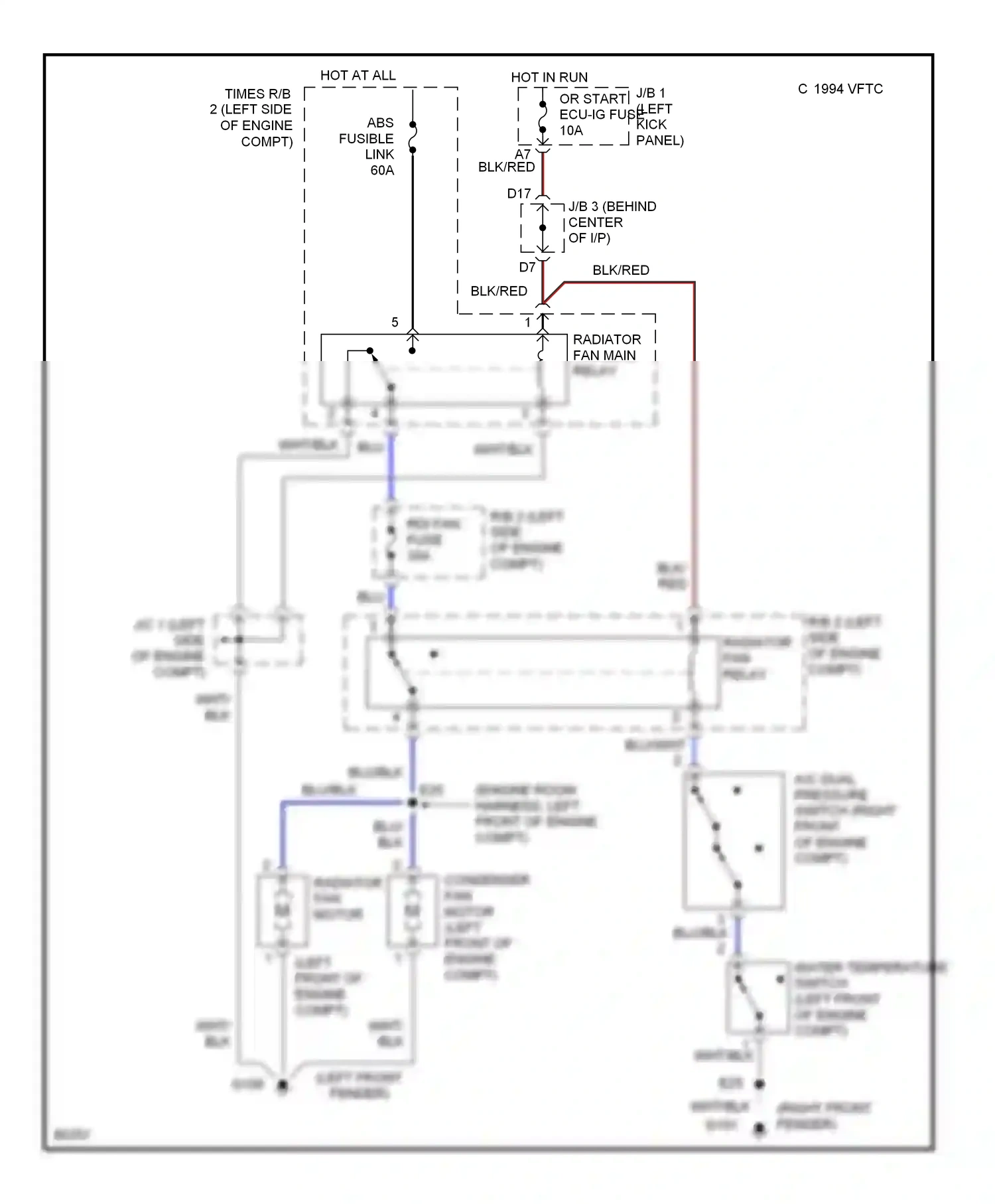 Wiring diagram 1994 vftc for Lexus GS I (1993-1997) (3 of 3)
