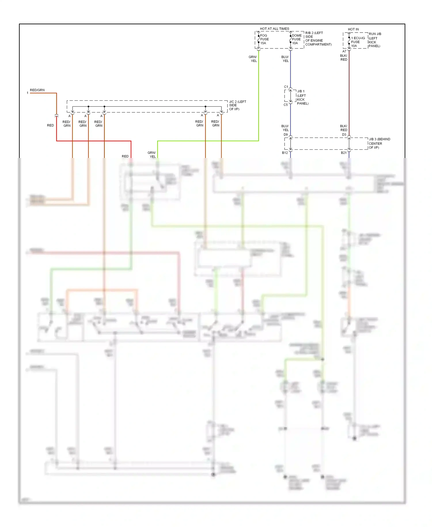Wiring diagram blk for Lexus GS I (1993-1997) (27 of 50)