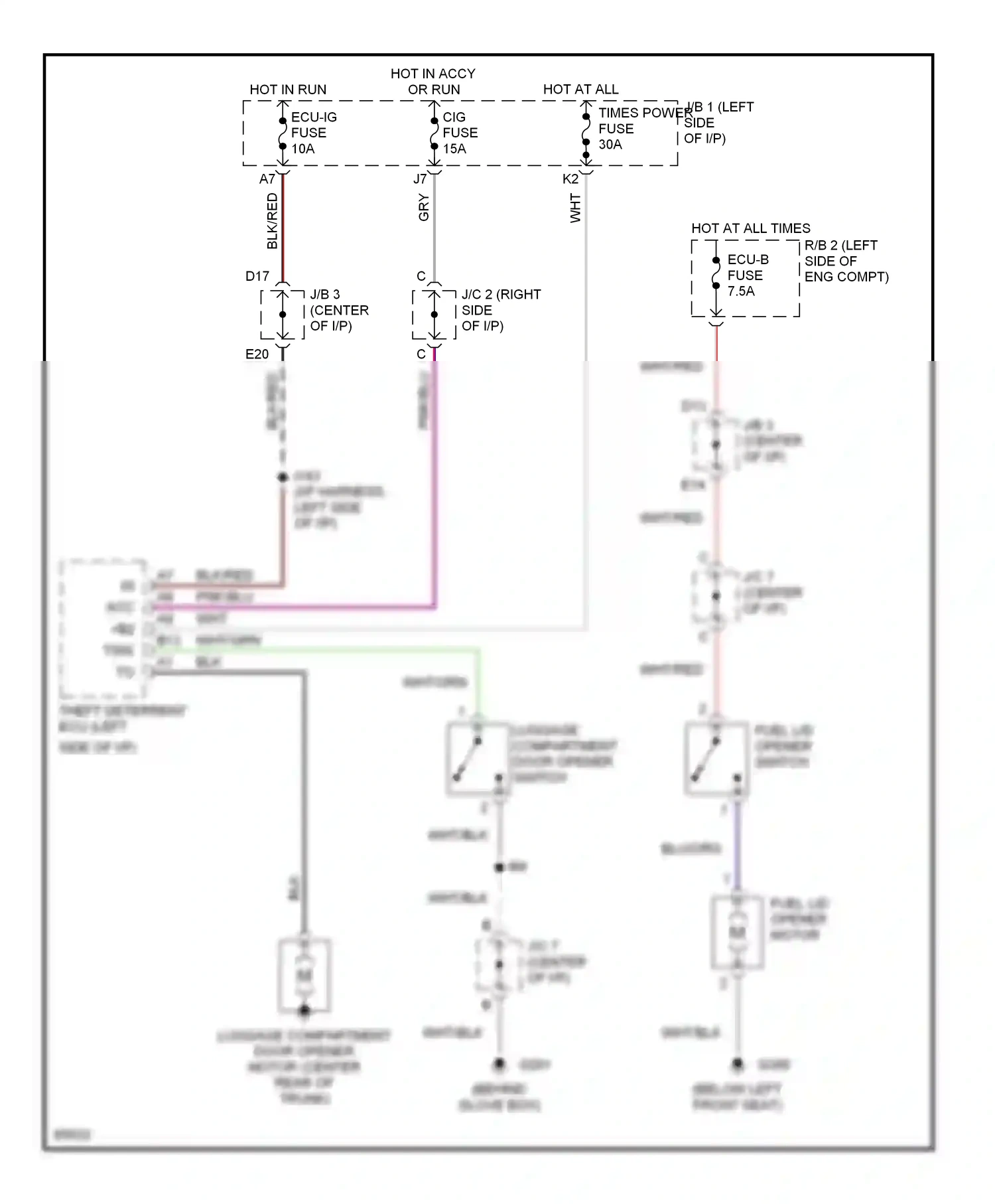 Wiring diagram blk/red for Lexus GS I (1993-1997) (29 of 29)