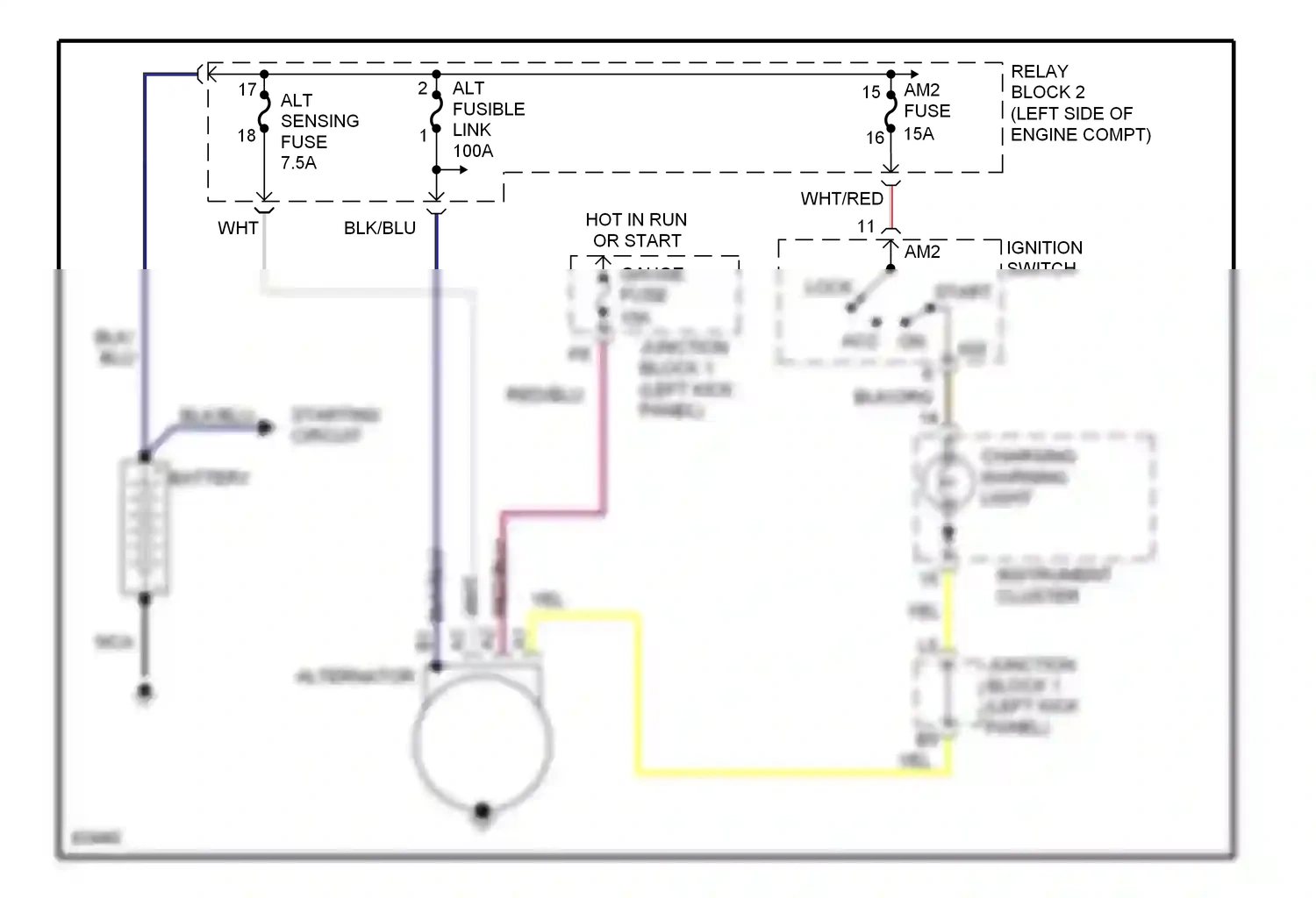 Wiring diagram blu for Lexus GS I (1993-1997) (31 of 40)
