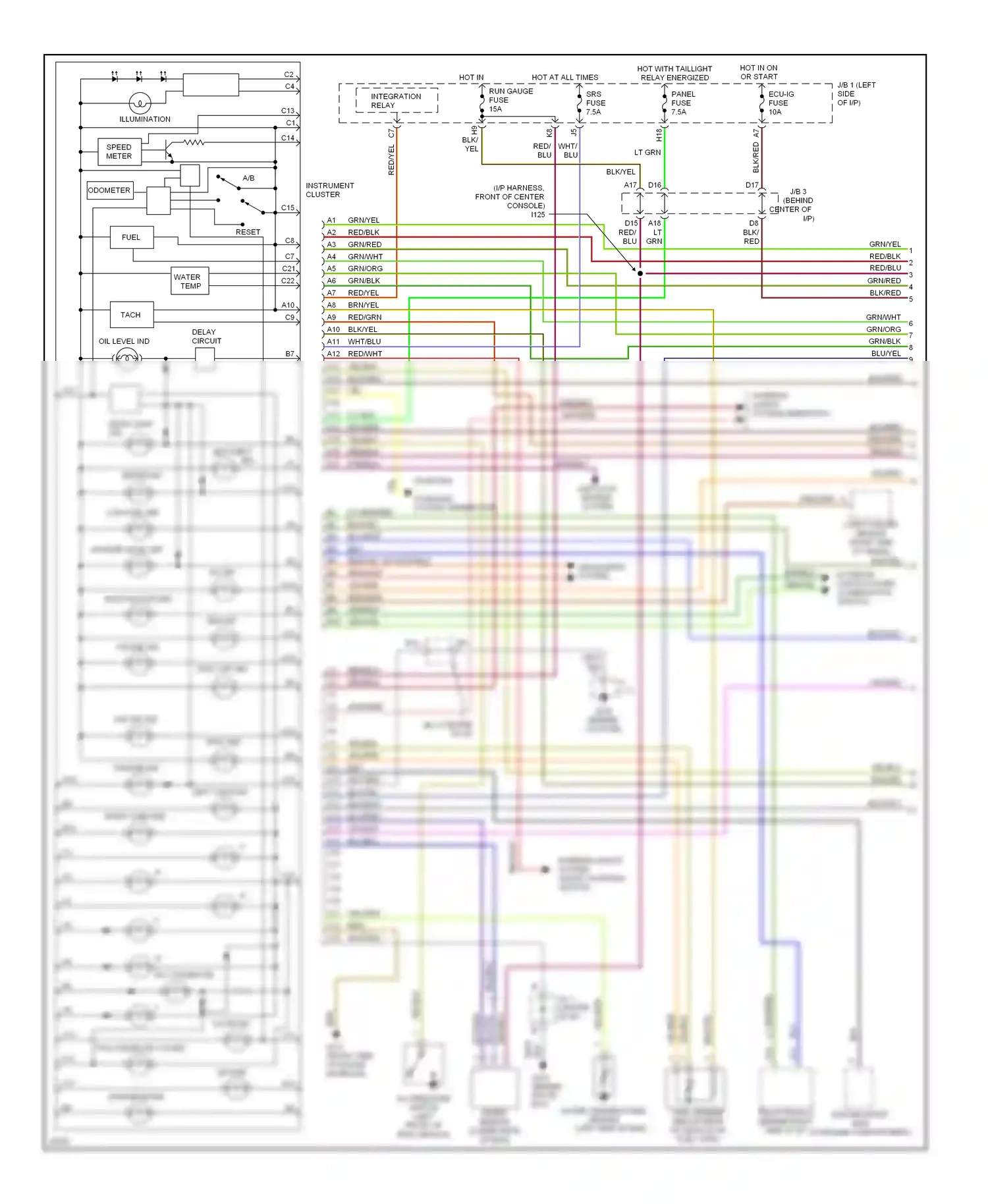 Wiring diagram brn for Lexus GS I (1993-1997) (14 of 22)