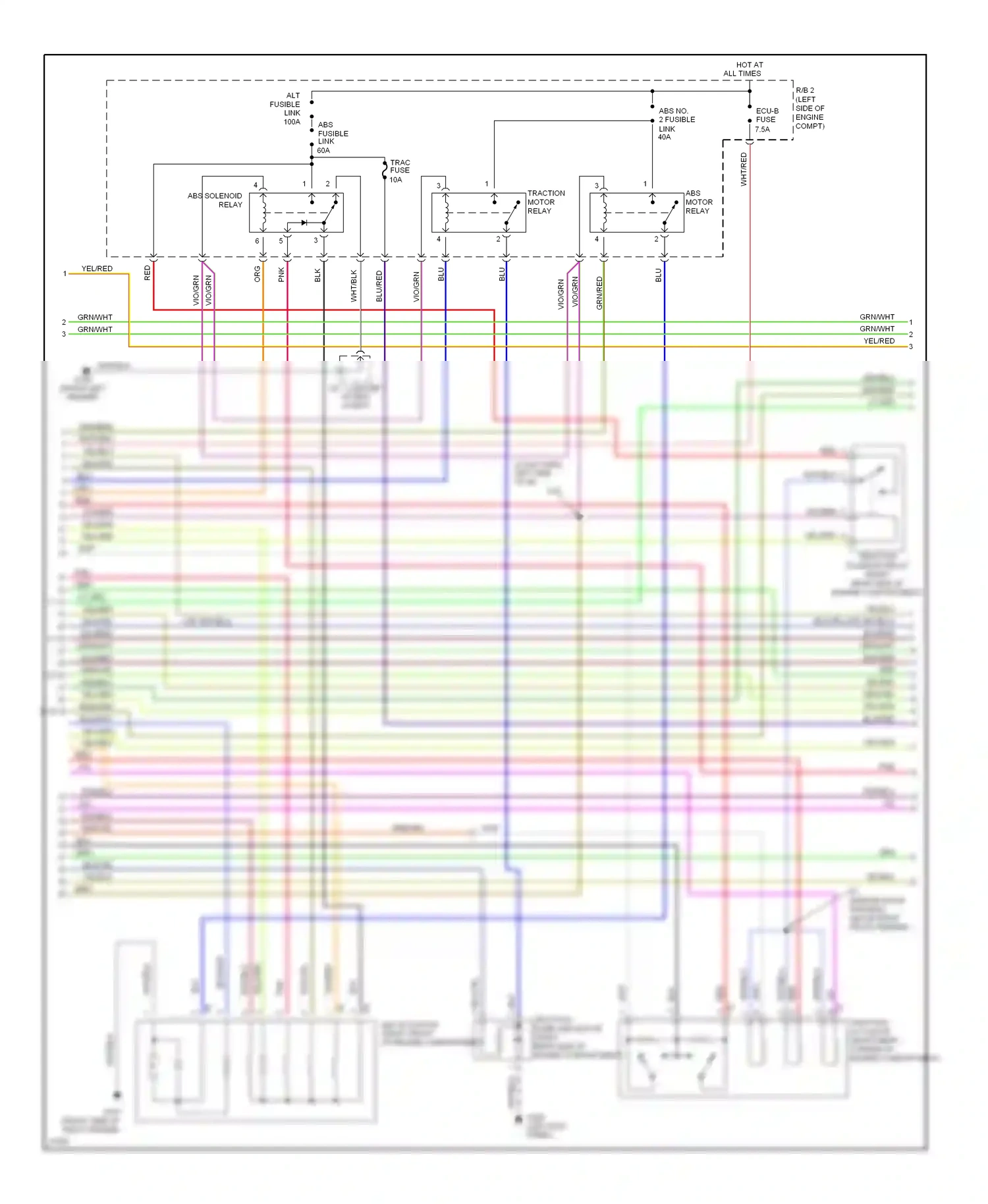 Wiring diagram brn for Lexus GS I (1993-1997) (4 of 22)