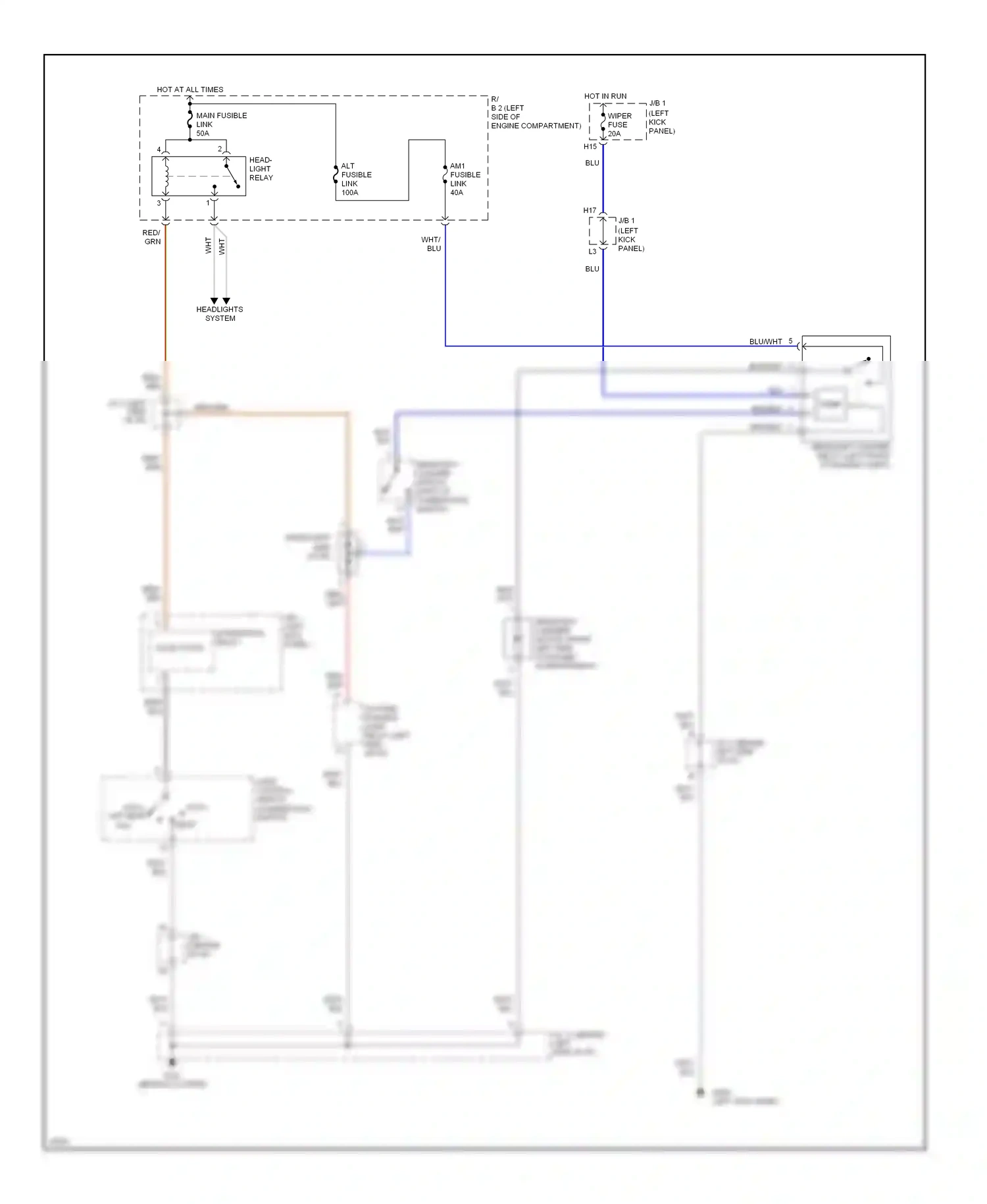 Wiring diagram integration relay solid state for Lexus GS I (1993-1997) (1 of 1)