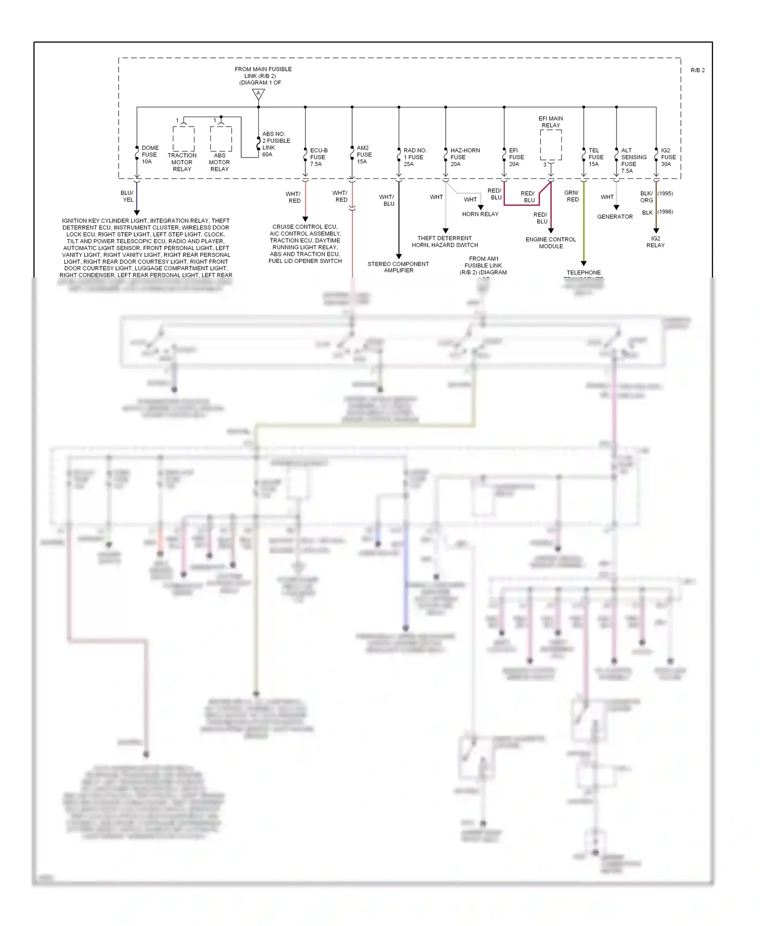Wiring diagram pnk for Lexus GS I (1993-1997) (13 of 17)