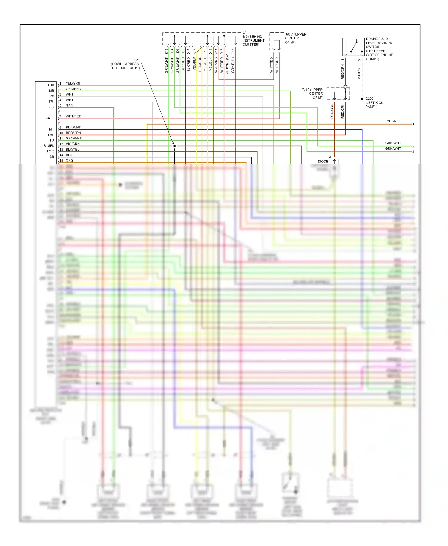 Wiring diagram red for Lexus GS I (1993-1997) (32 of 41)