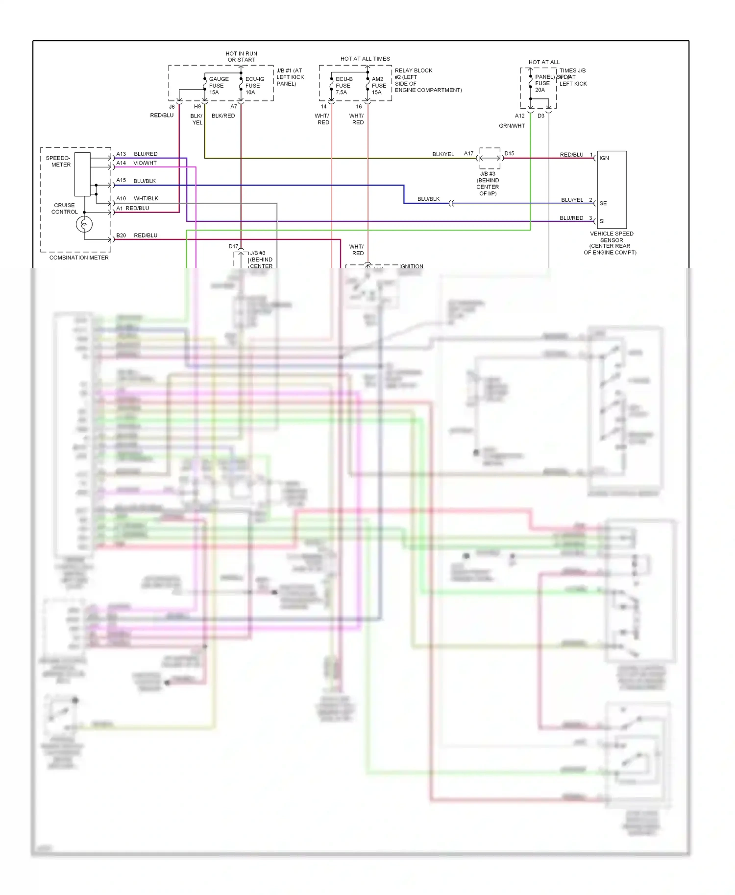 Wiring diagram red/blk for Lexus GS I (1993-1997) (4 of 17)