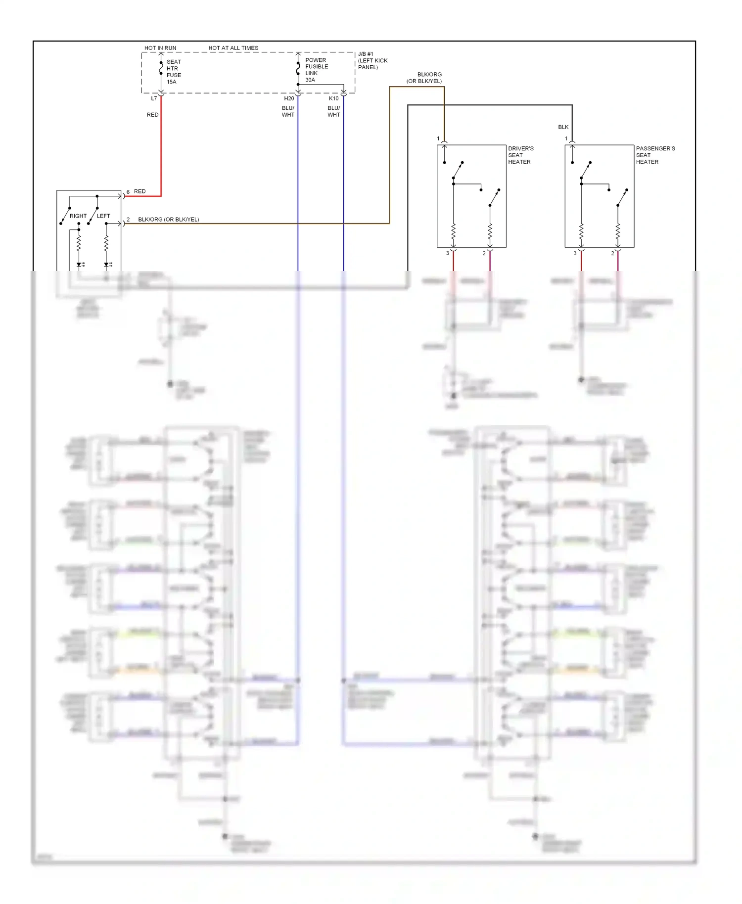 Wiring diagram up front vertical for Lexus GS I (1993-1997) (1 of 1)