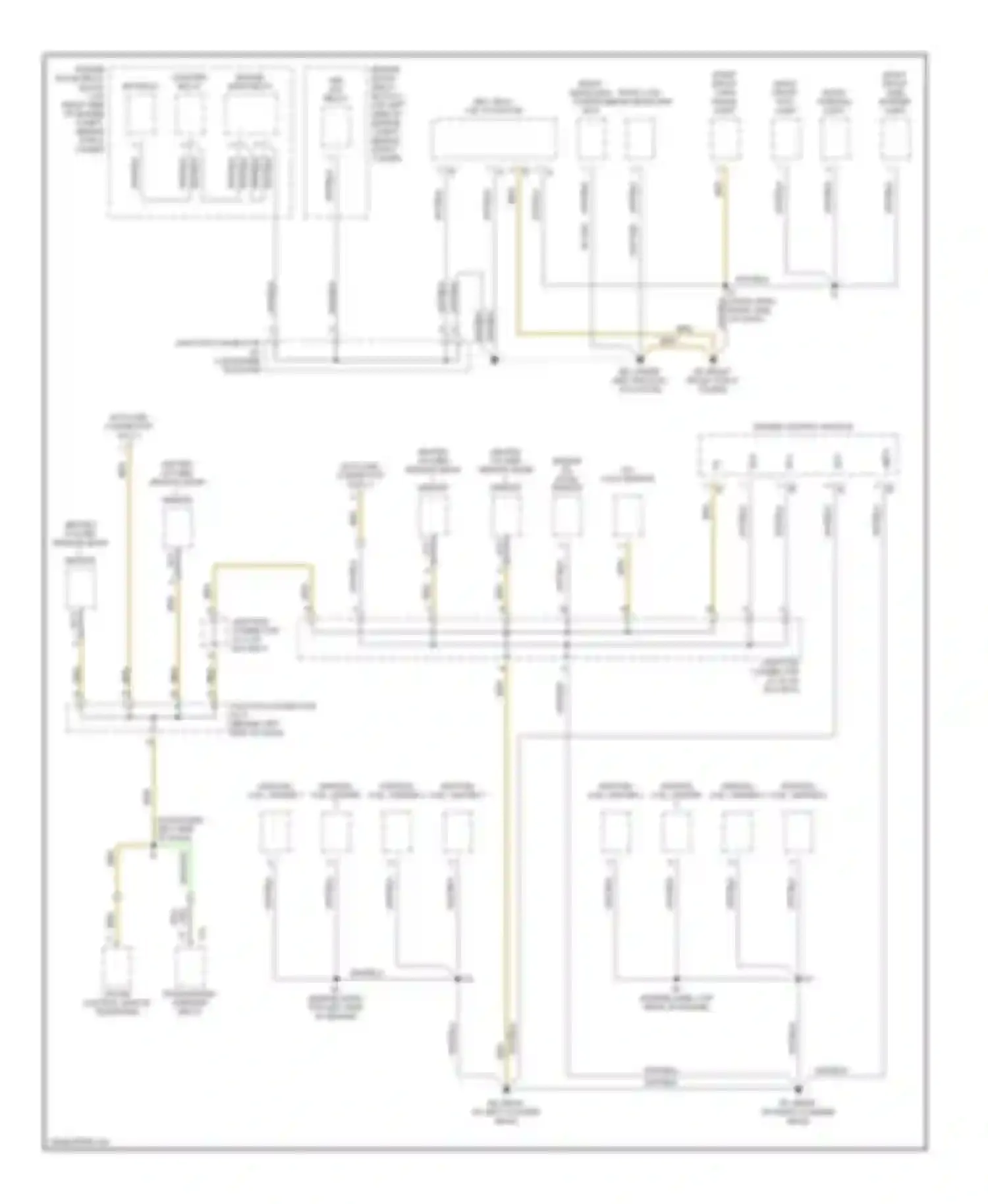 GS Lexus II facelift (2000-2004): Ground distribution circuit (1 of 4)