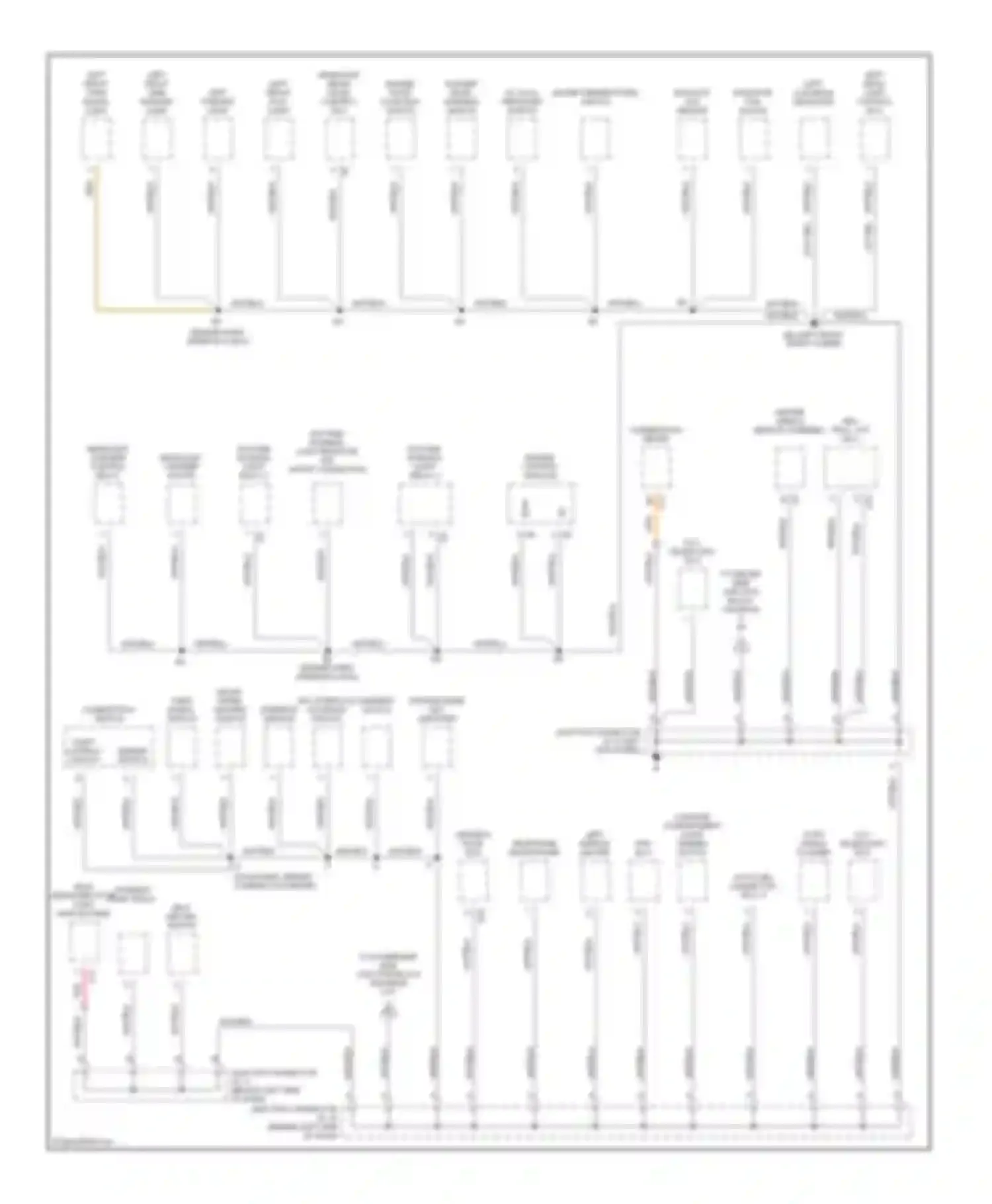 GS Lexus II facelift (2000-2004): Ground distribution circuit (2 of 4)